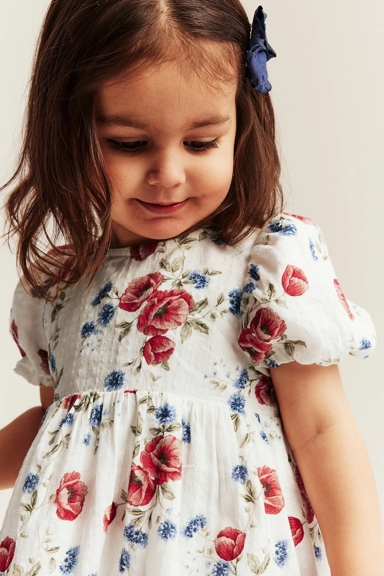 Baby white floral dress - Image 4