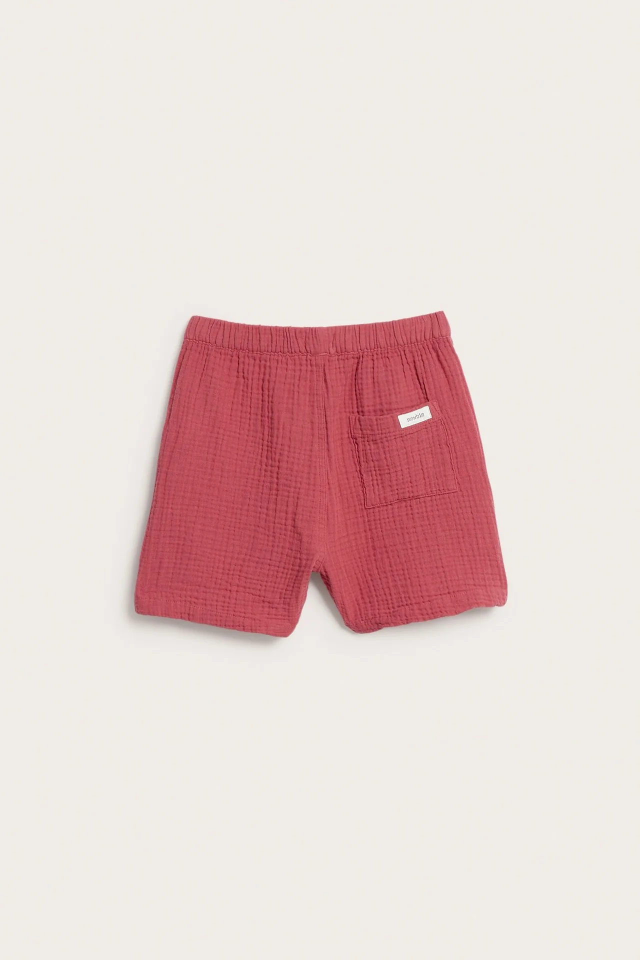 Kids red muslin shorts - Image 7