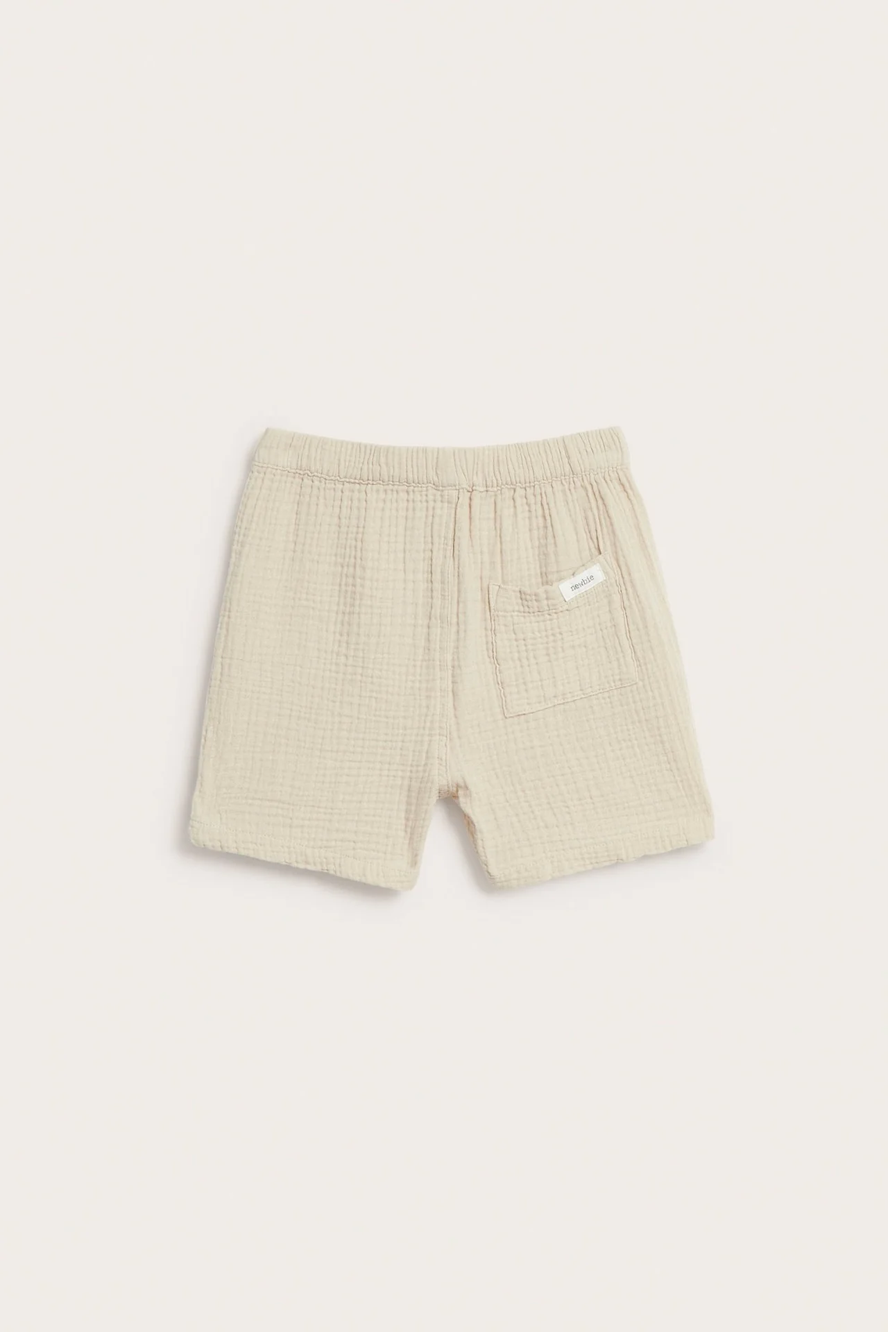 Kids beige muslin shorts - Image 3