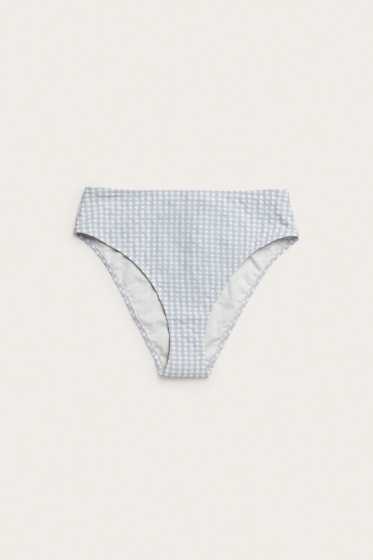 Women's blue checkered bikini bottoms - Image 2