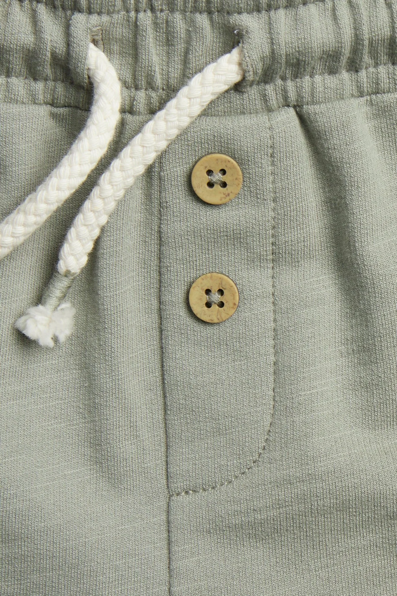 Baby green slub tricot shorts - Image 3