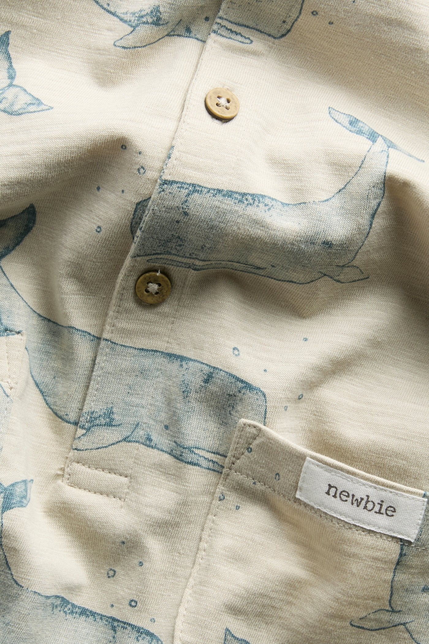 Baby whale‑print romper - Image 2