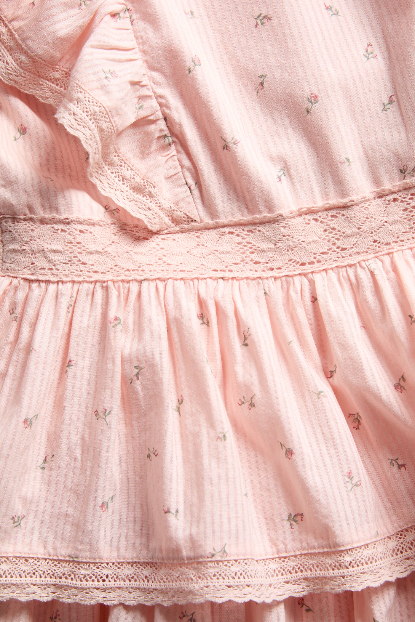Women’s pink ditsy floral dress - Image 2