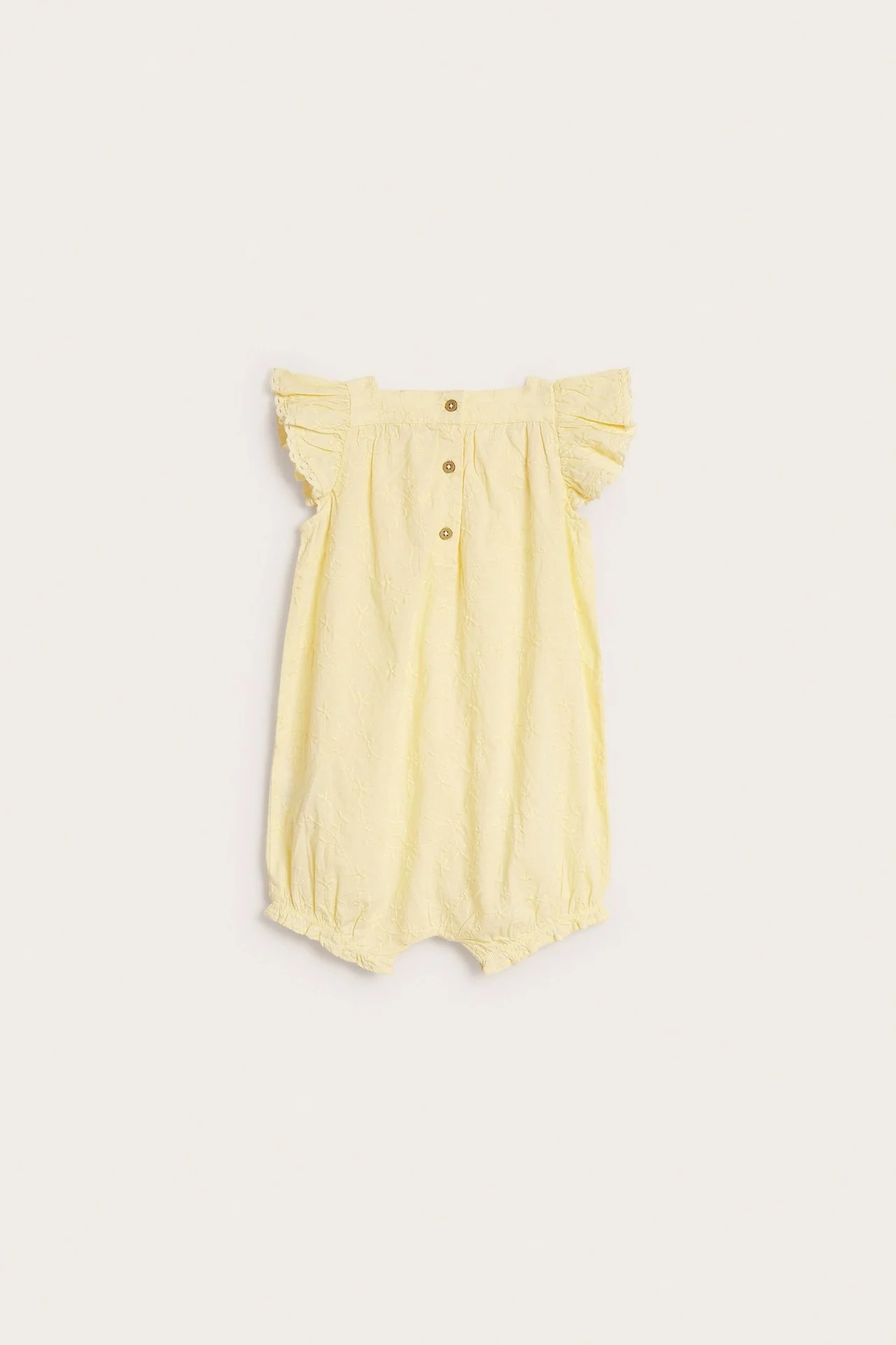 Baby embroidered woven romper - Image 4
