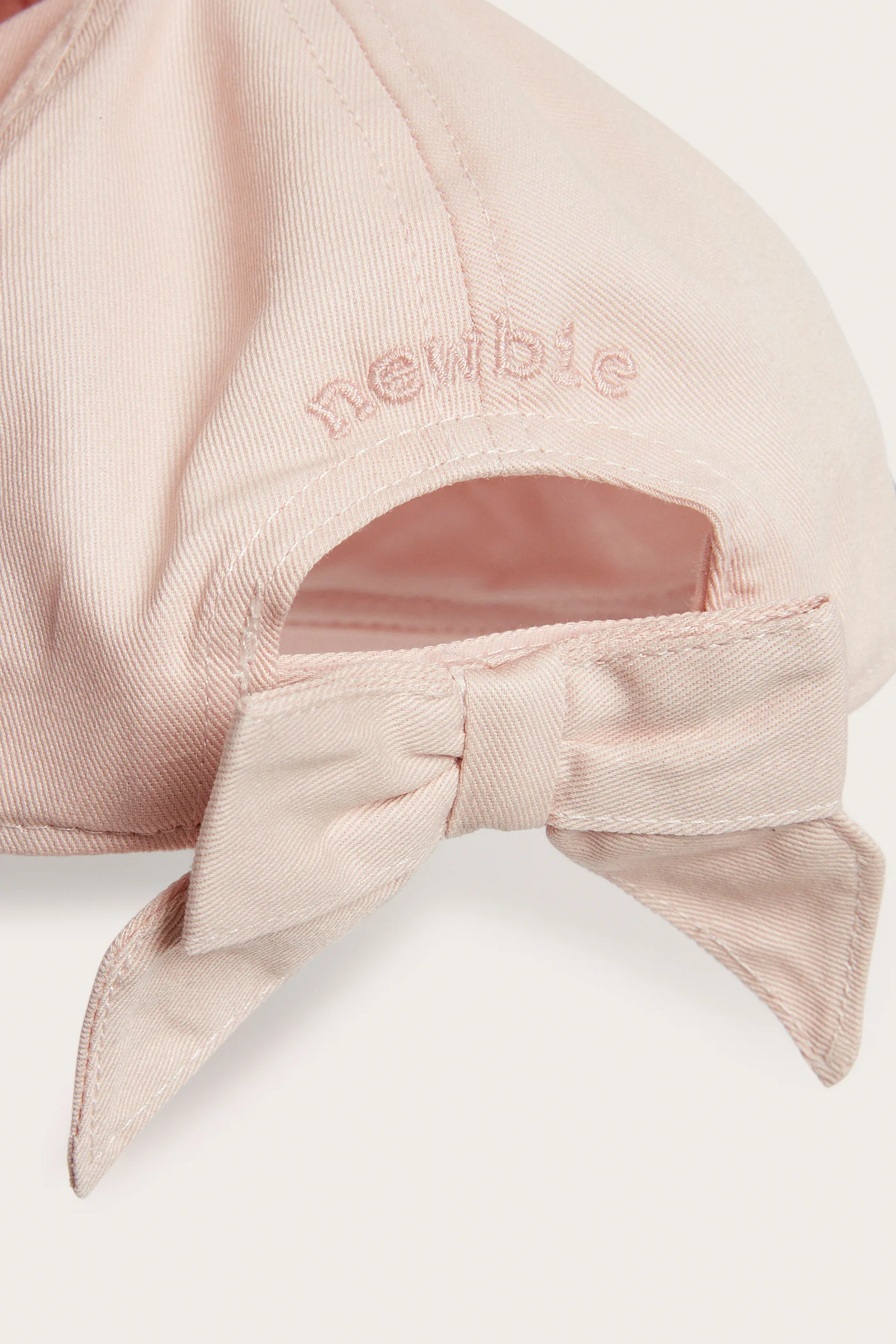 Baby & kids’ pink cap with embroidered butterfly - Image 2