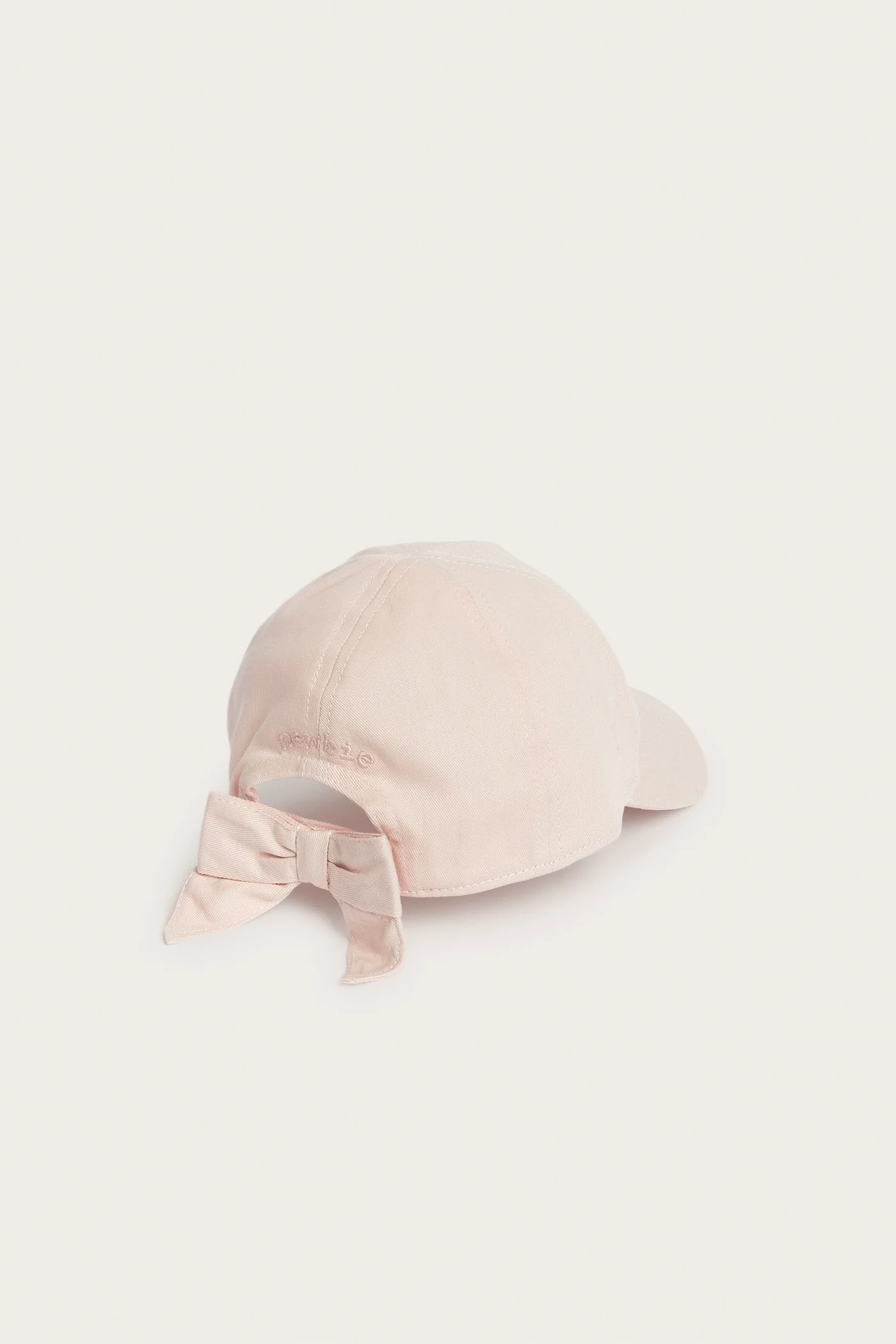 Baby & kids’ pink cap with embroidered butterfly - Image 3