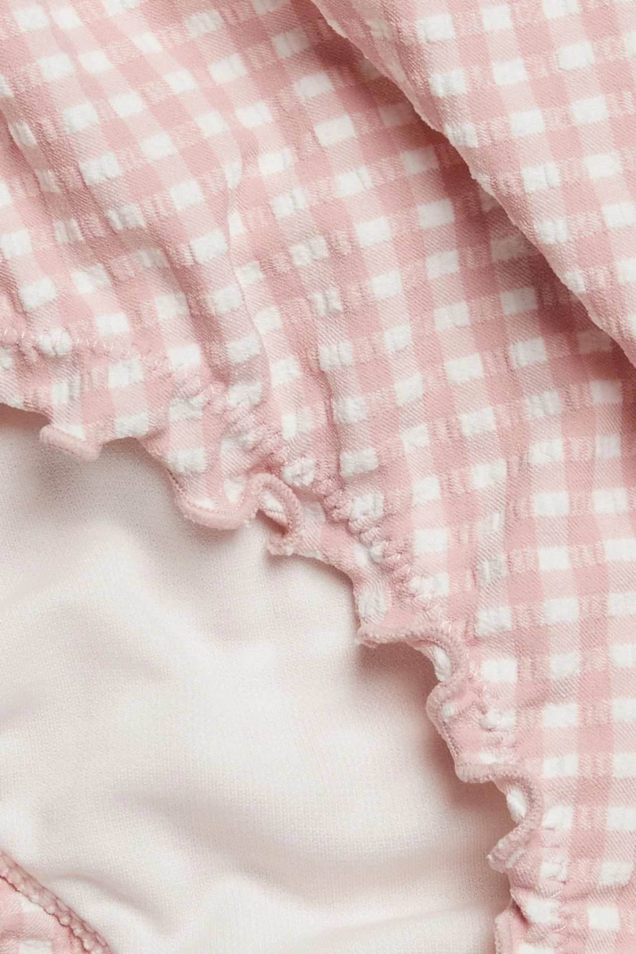 Women's pink checkered bikini bottoms - Image 4