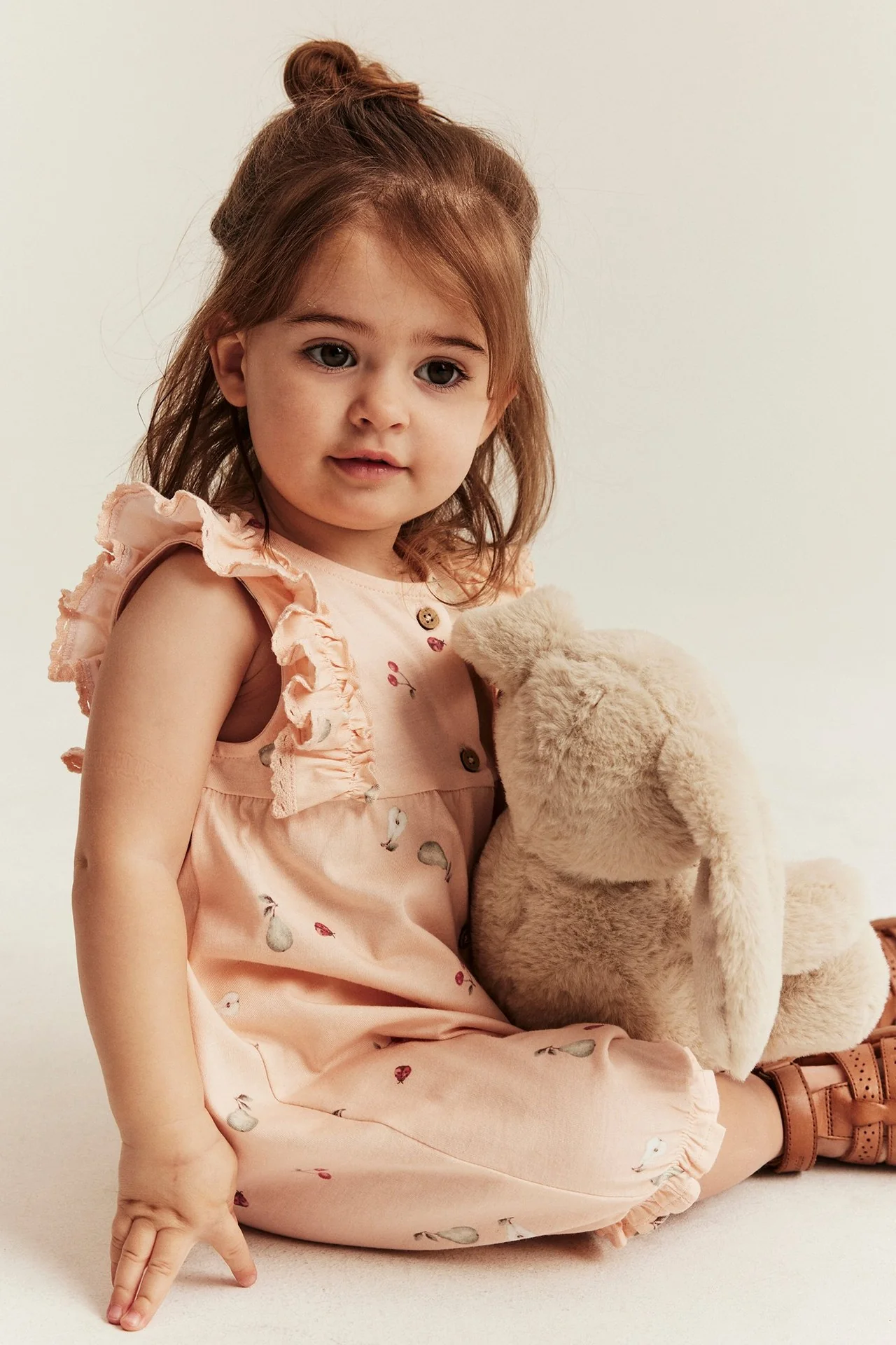 Baby patterned sleeveless romper - Image 3