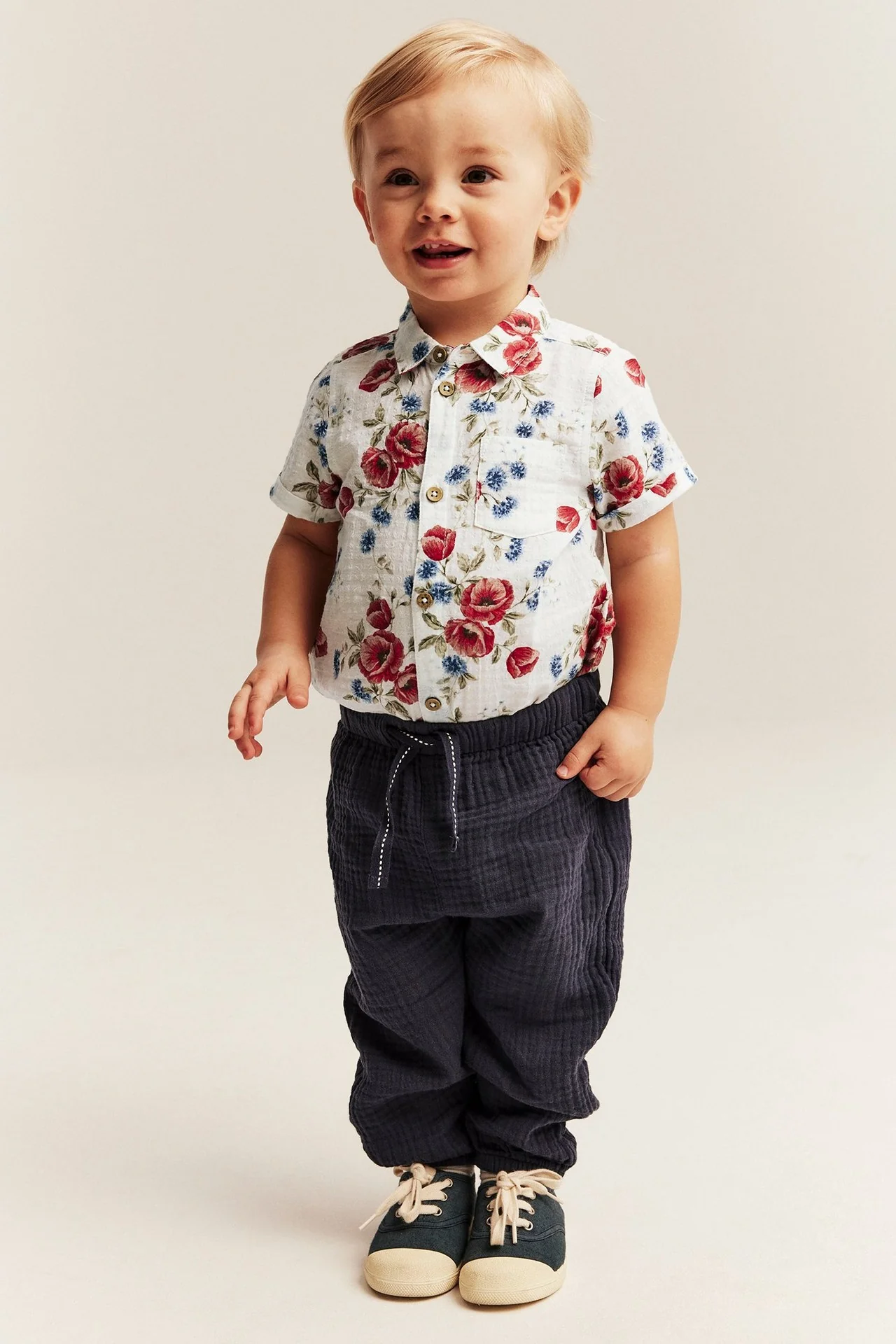 Baby floral short-sleeve bodysuit - Image 4