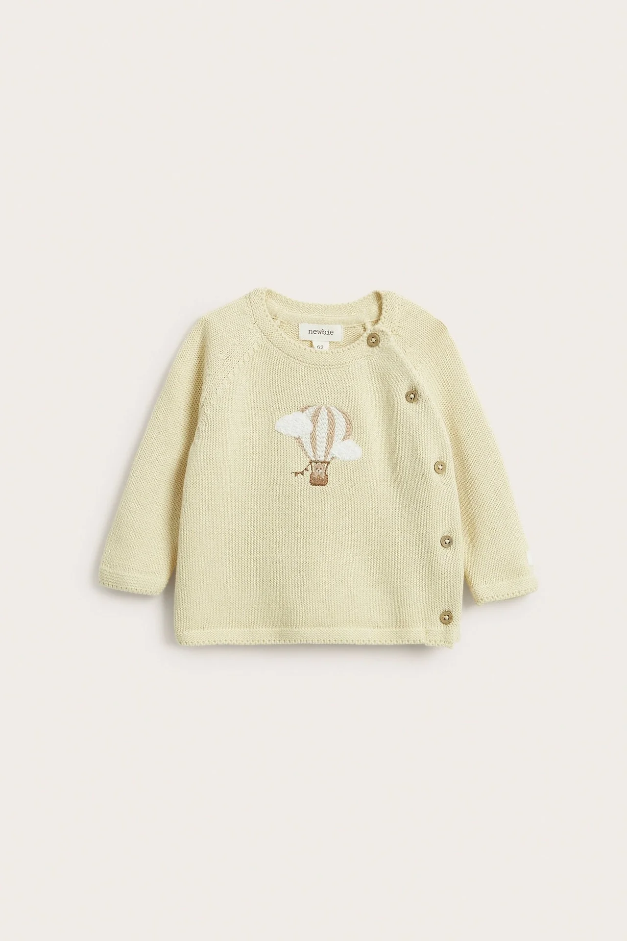 Baby yellow fine-knit cardigan - Image 2