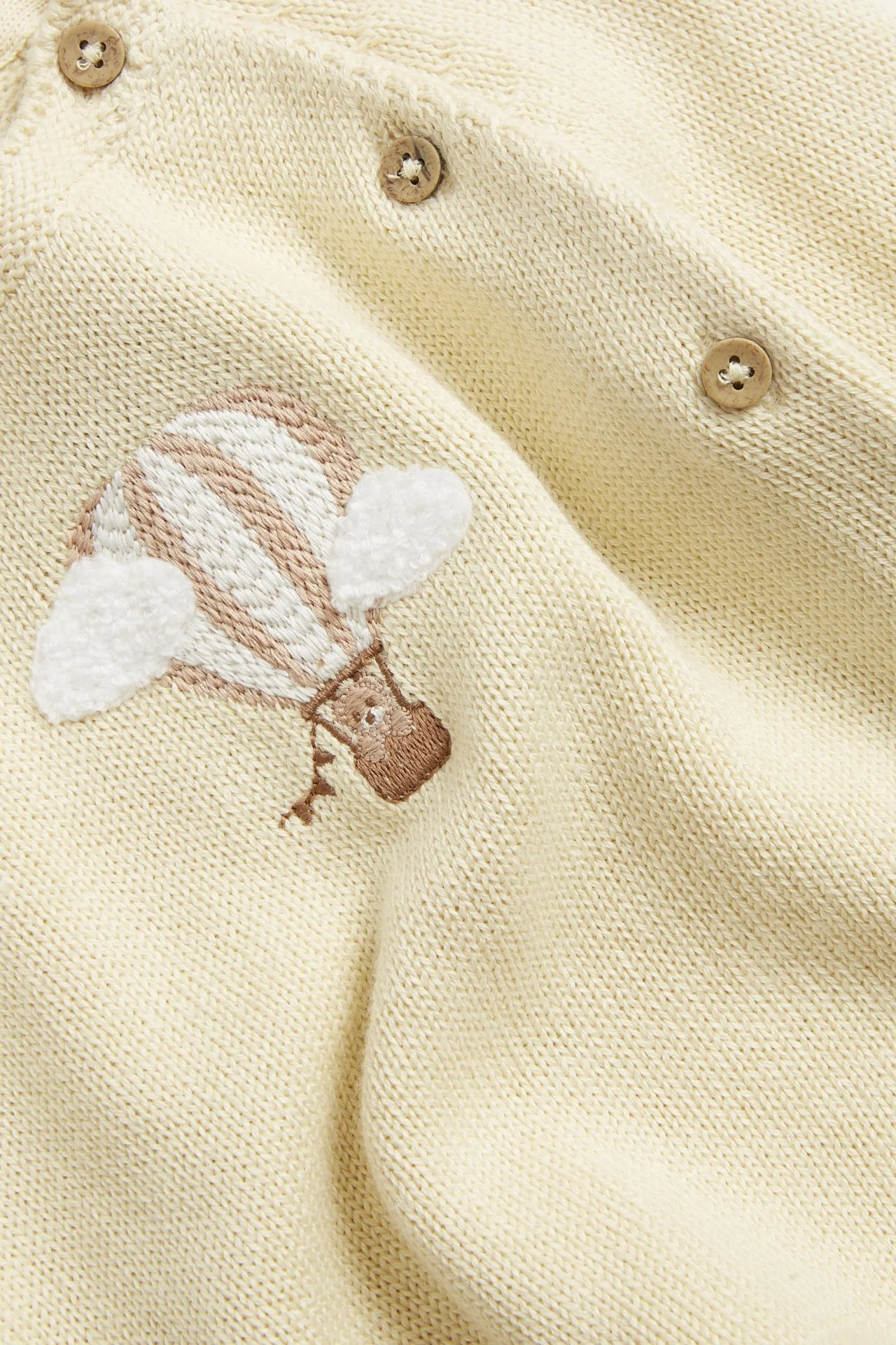 Baby yellow fine-knit cardigan - Image 5
