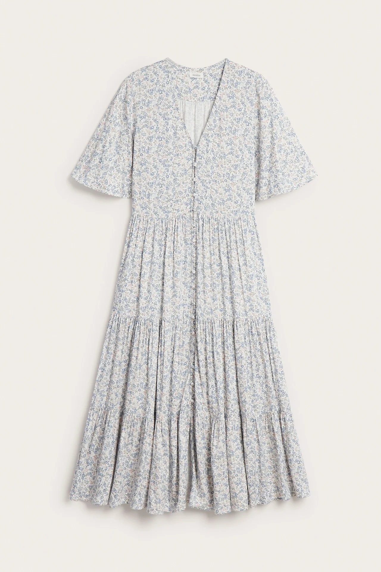 Women's white floral dress - Image 2