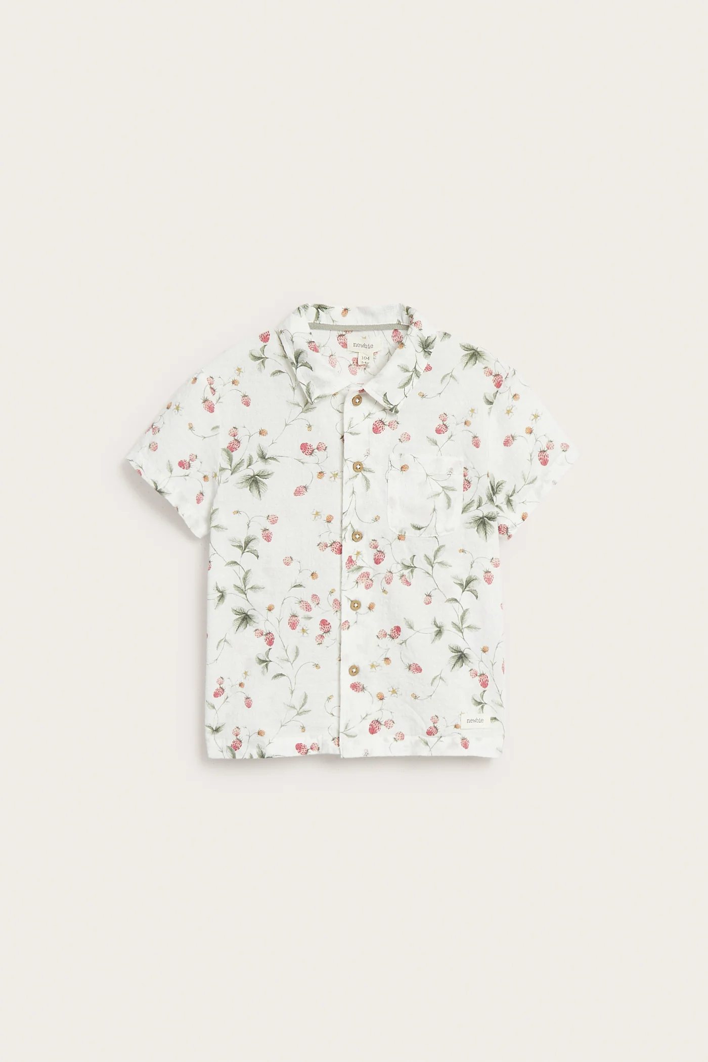 Kids wild strawberry print shirt - Image 2