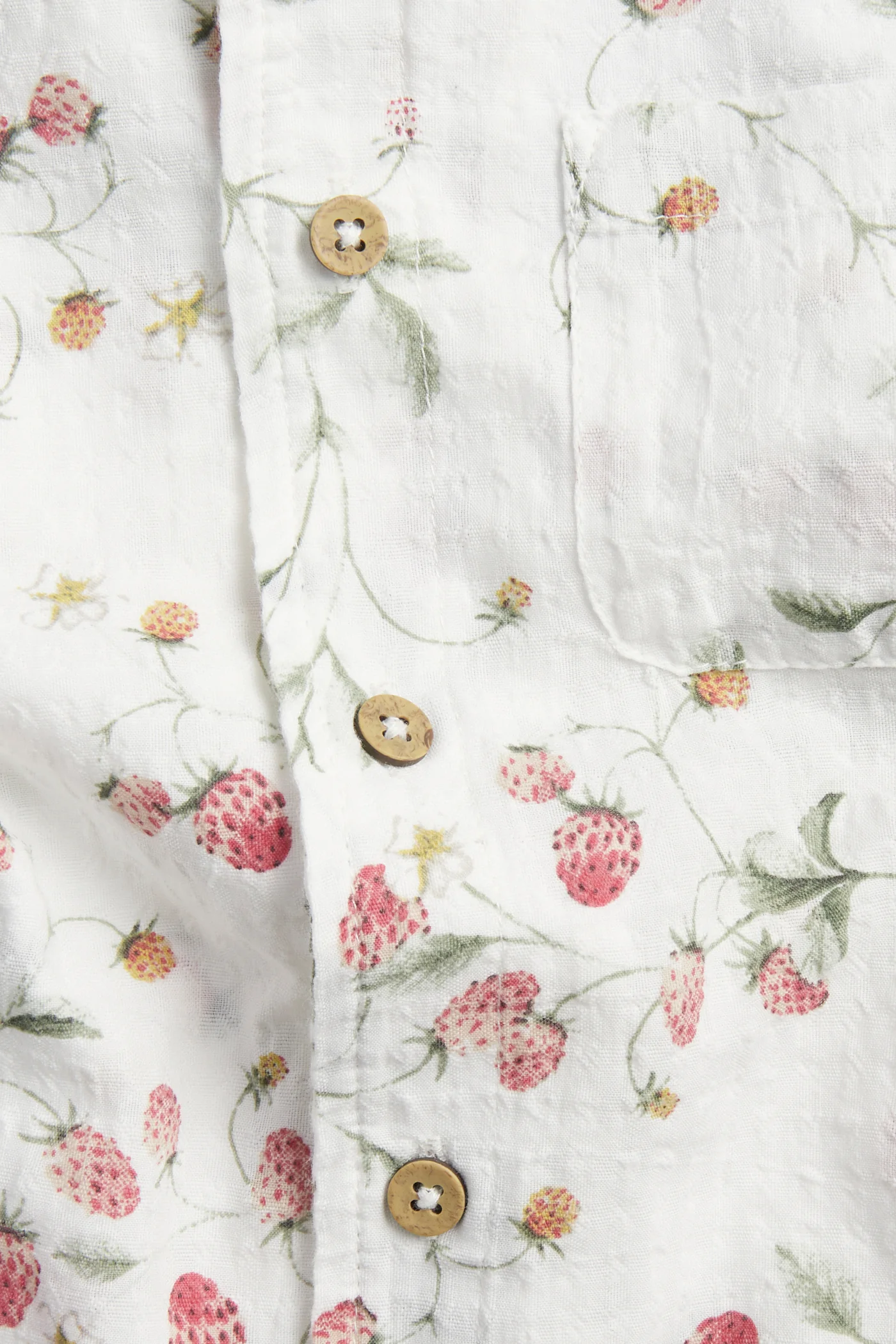 Kids wild strawberry print shirt - Image 3