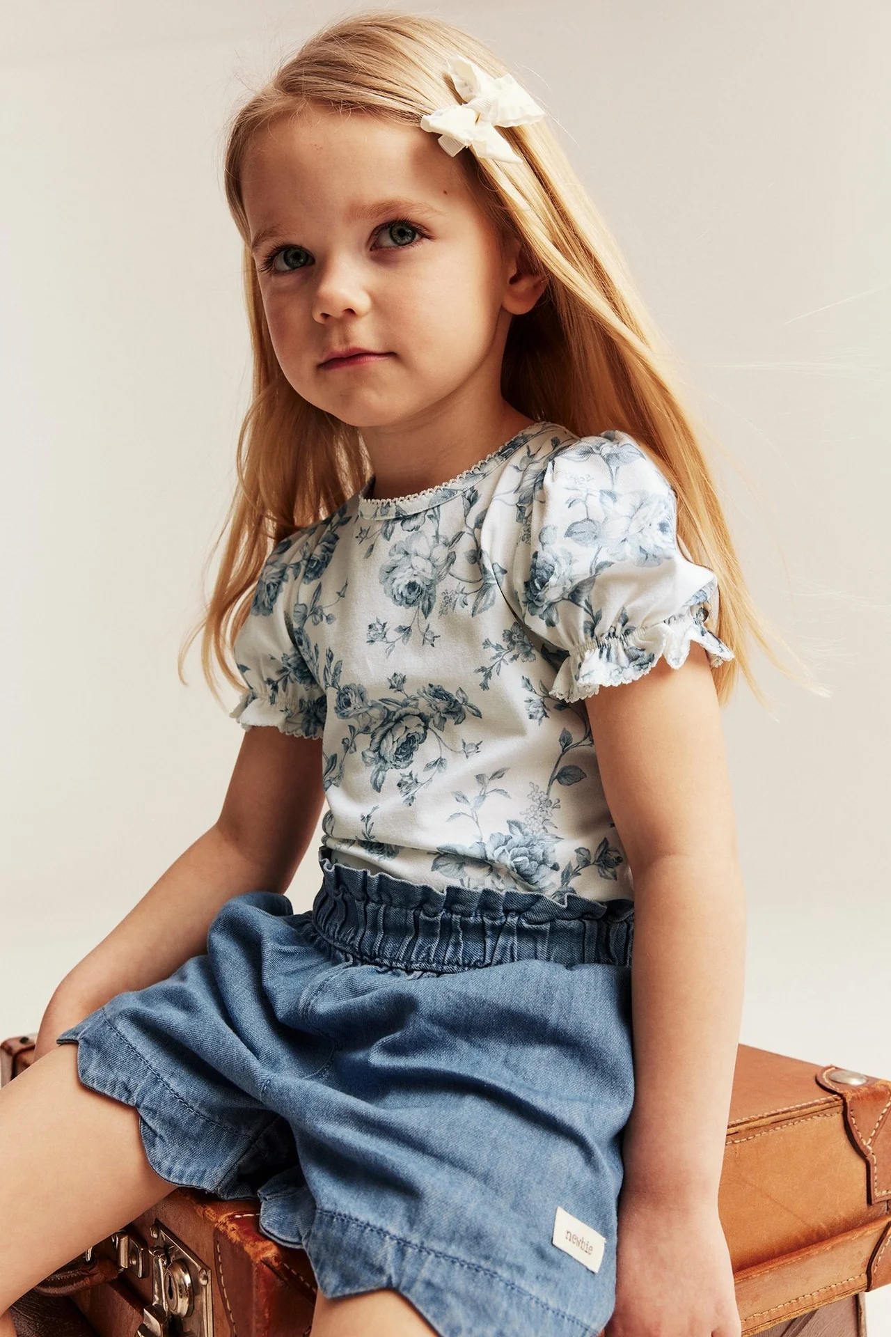 Kids floral short sleeve top - Image 4