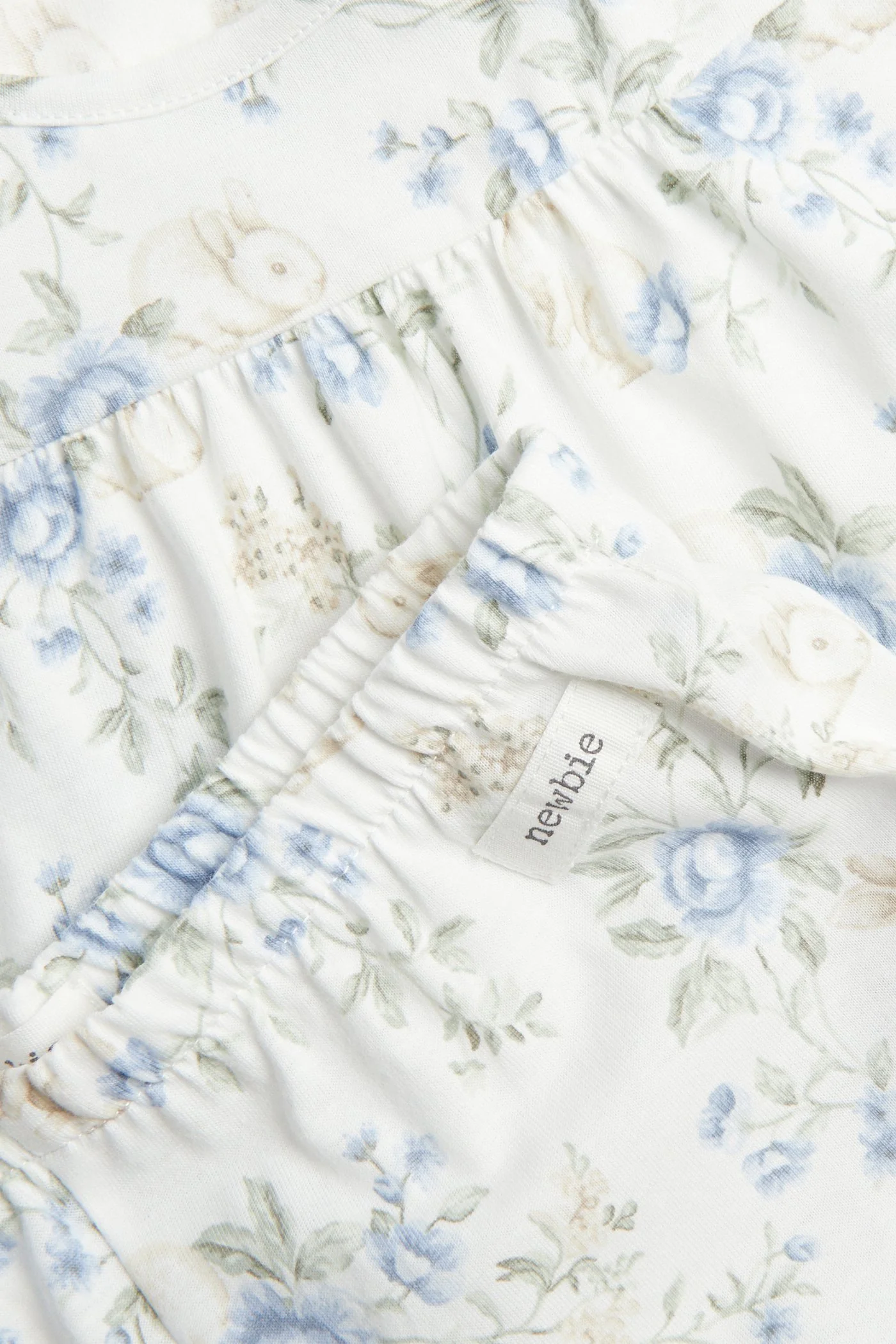Kids floral pyjamas with frills - Image 2