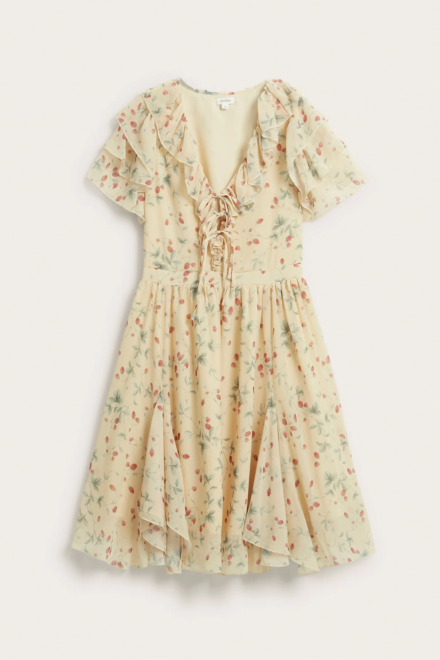 Women’s yellow wild strawberry dress - Image 2