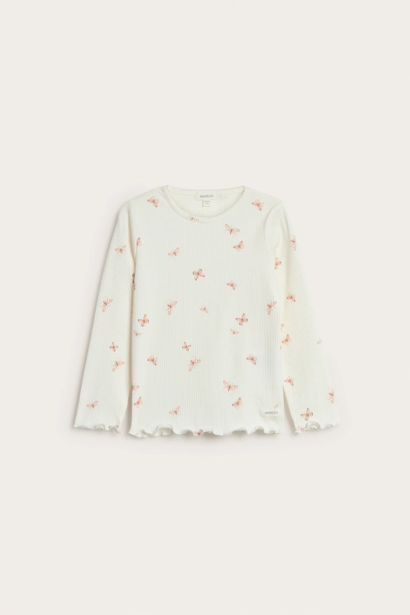 Baby & kids white top with butterfly print - Image 2