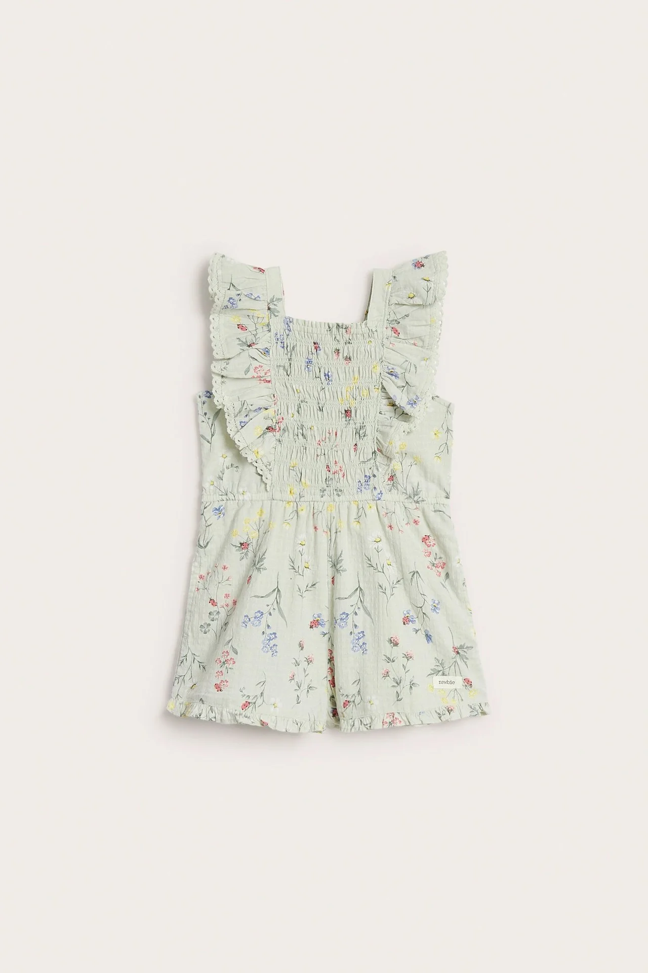Kids floral woven jumpsuit - Image 2