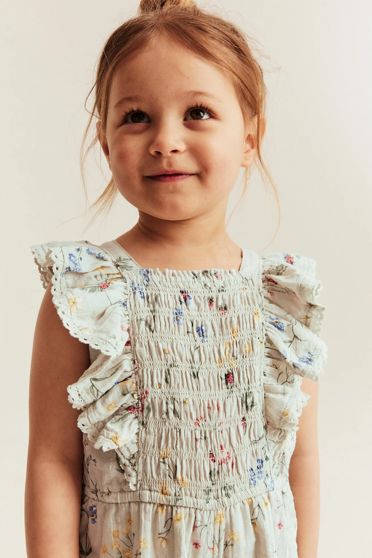 Kids floral woven jumpsuit - Image 4