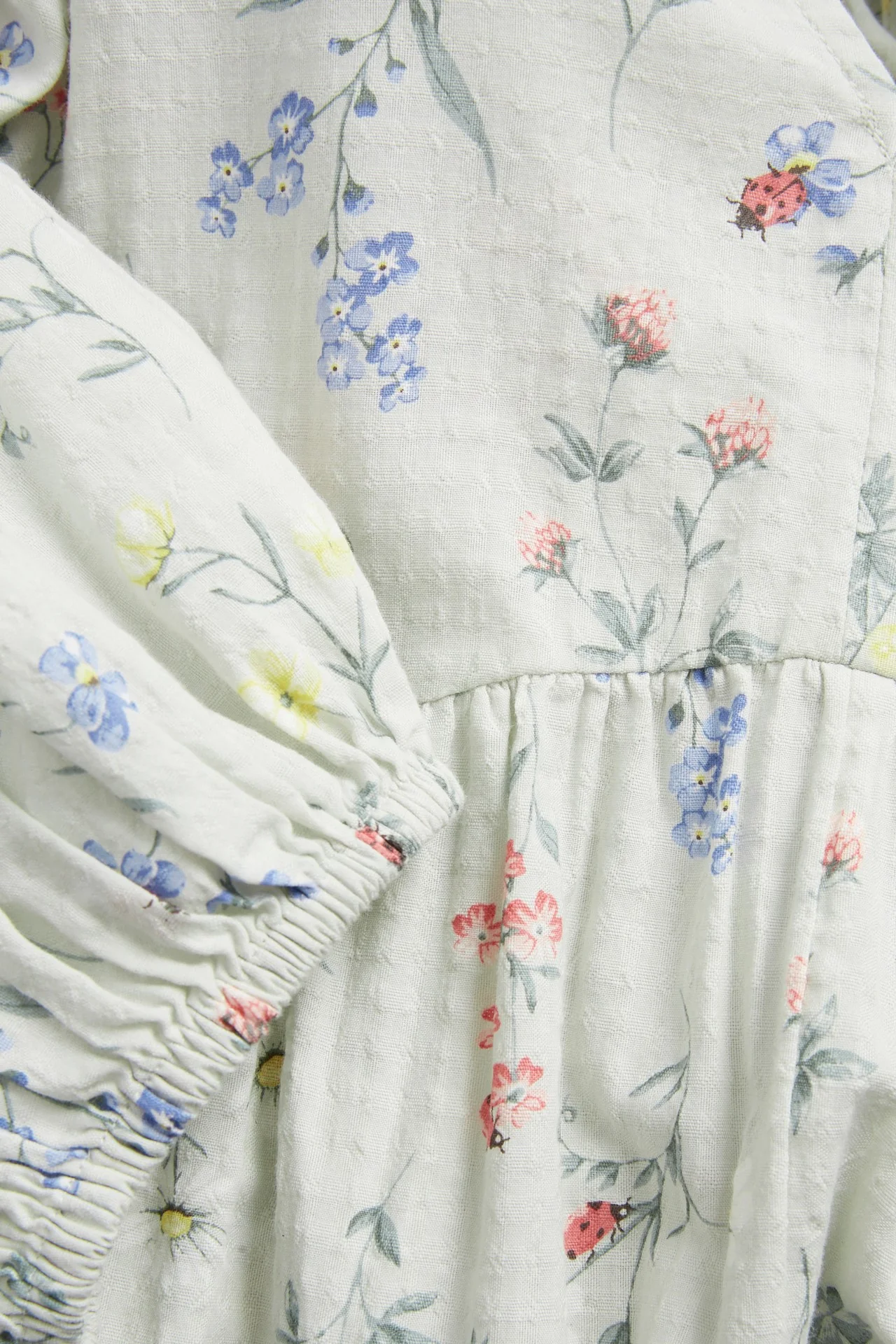 Women’s green floral cotton dress - Image 7