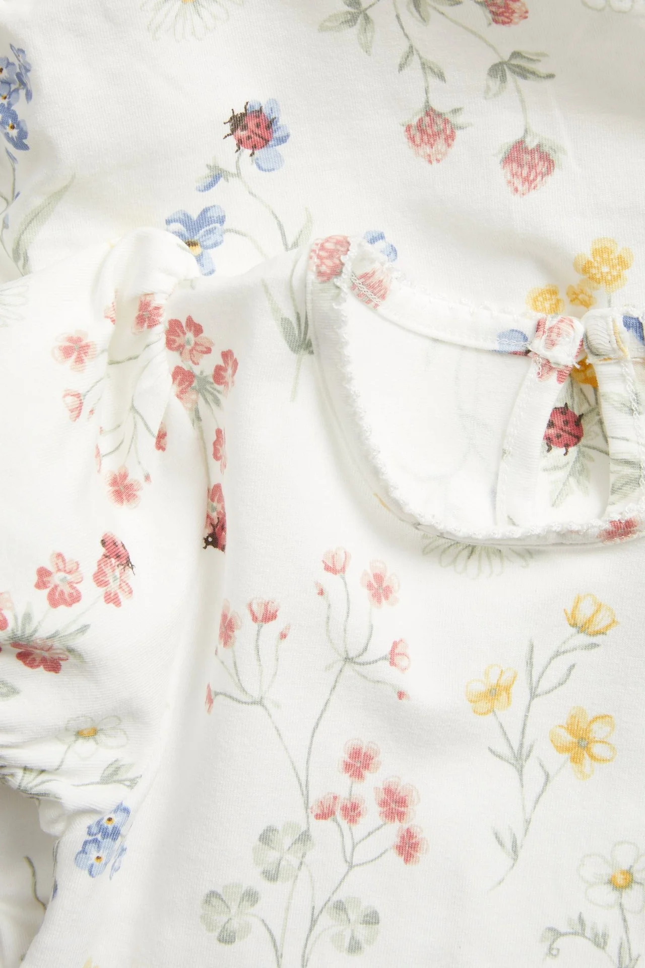 Baby floral body with puff sleeves - Image 4
