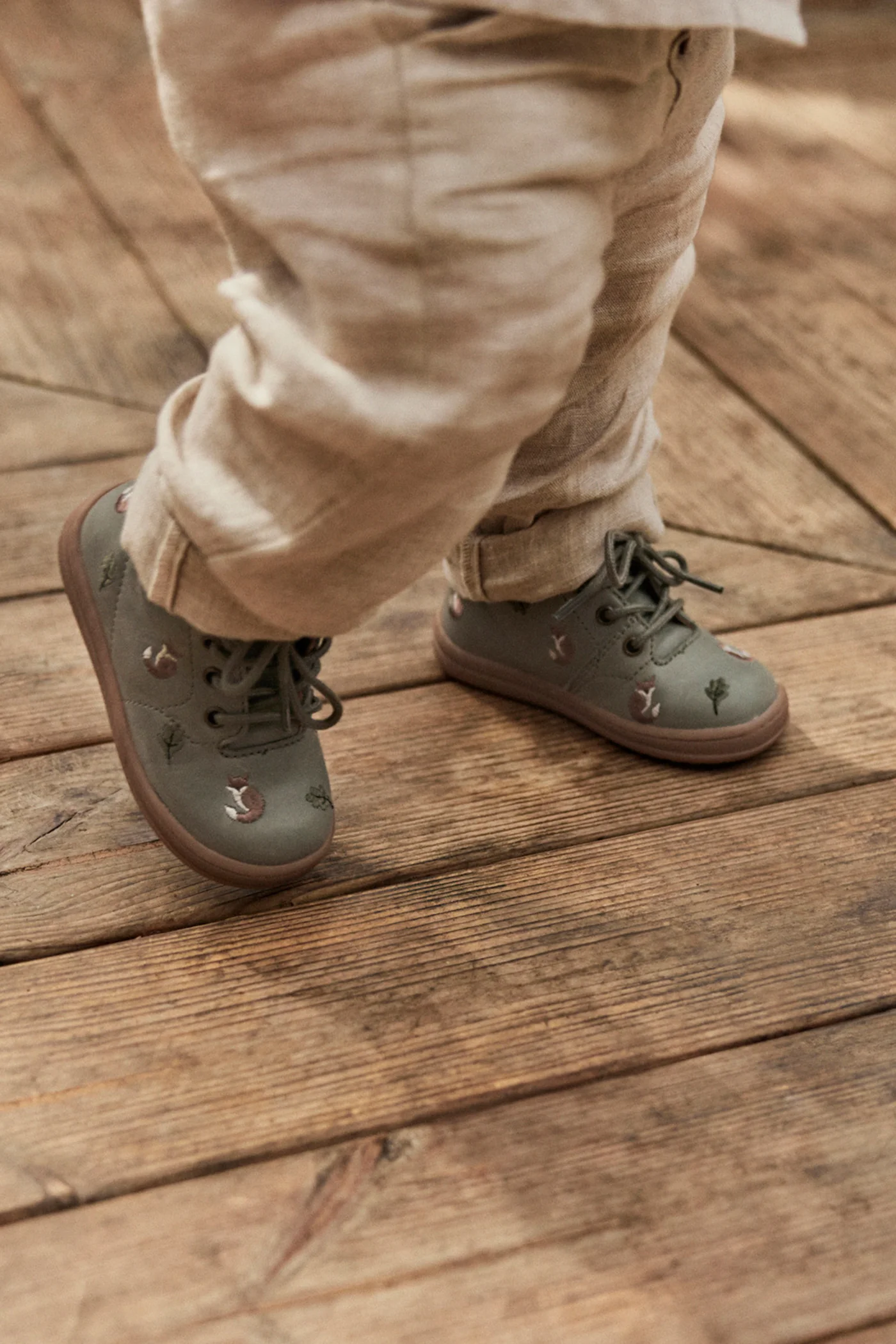 Baby green pre-walker shoes Edsbro - Image 3