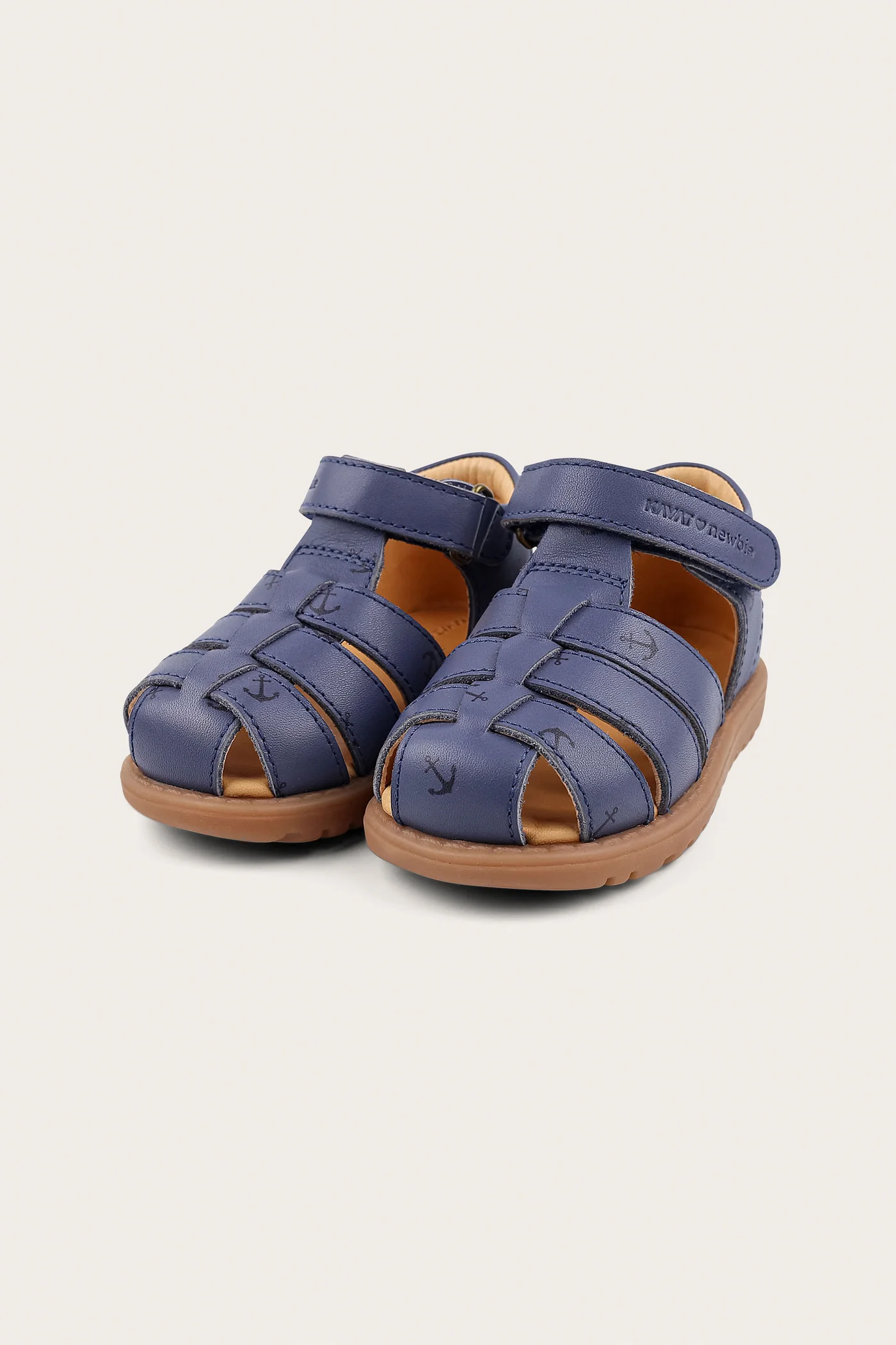 Kids blue leather strap sandal Hällevik - Image 5