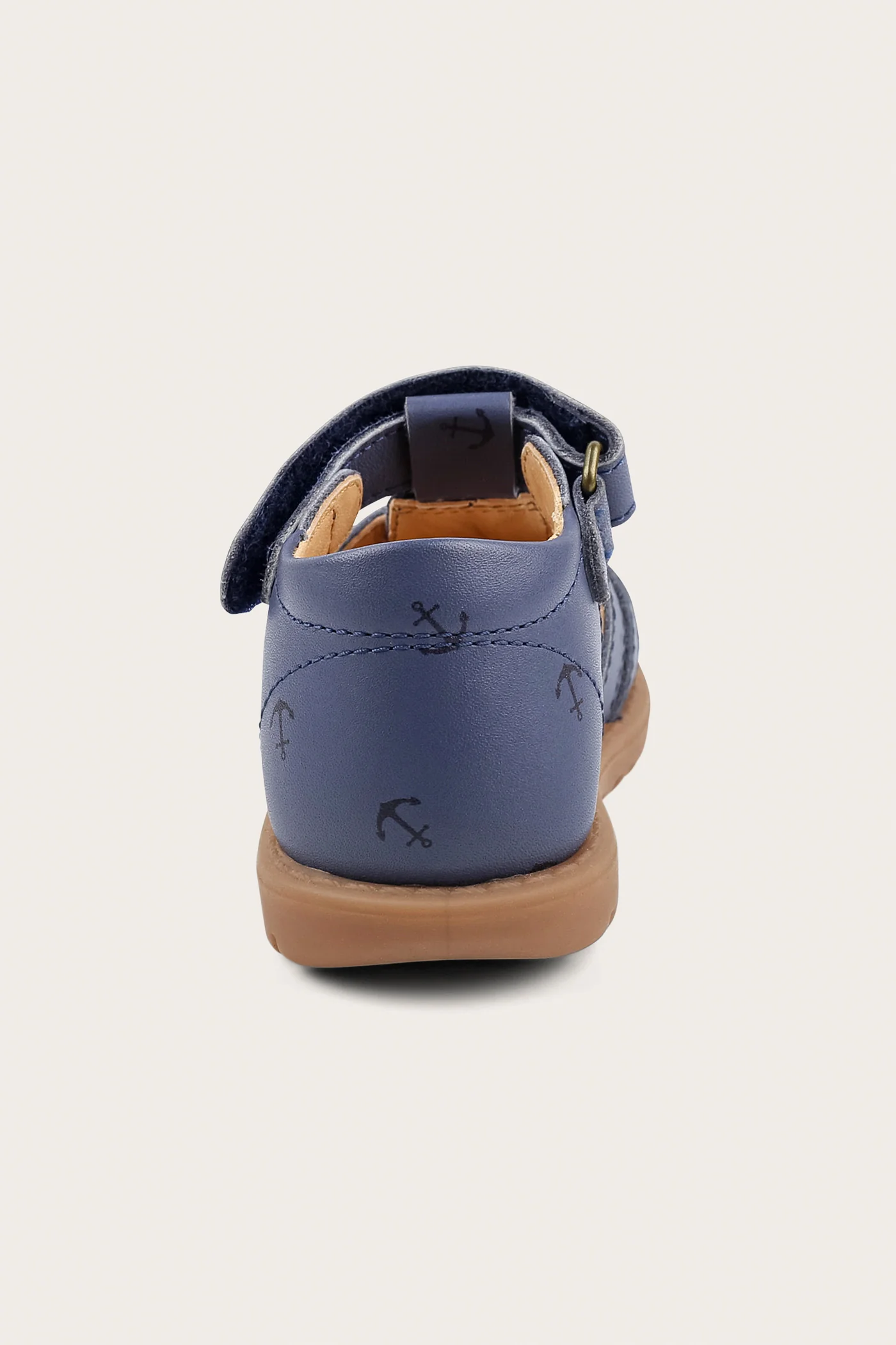 Kids blue leather strap sandal Hällevik - Image 7
