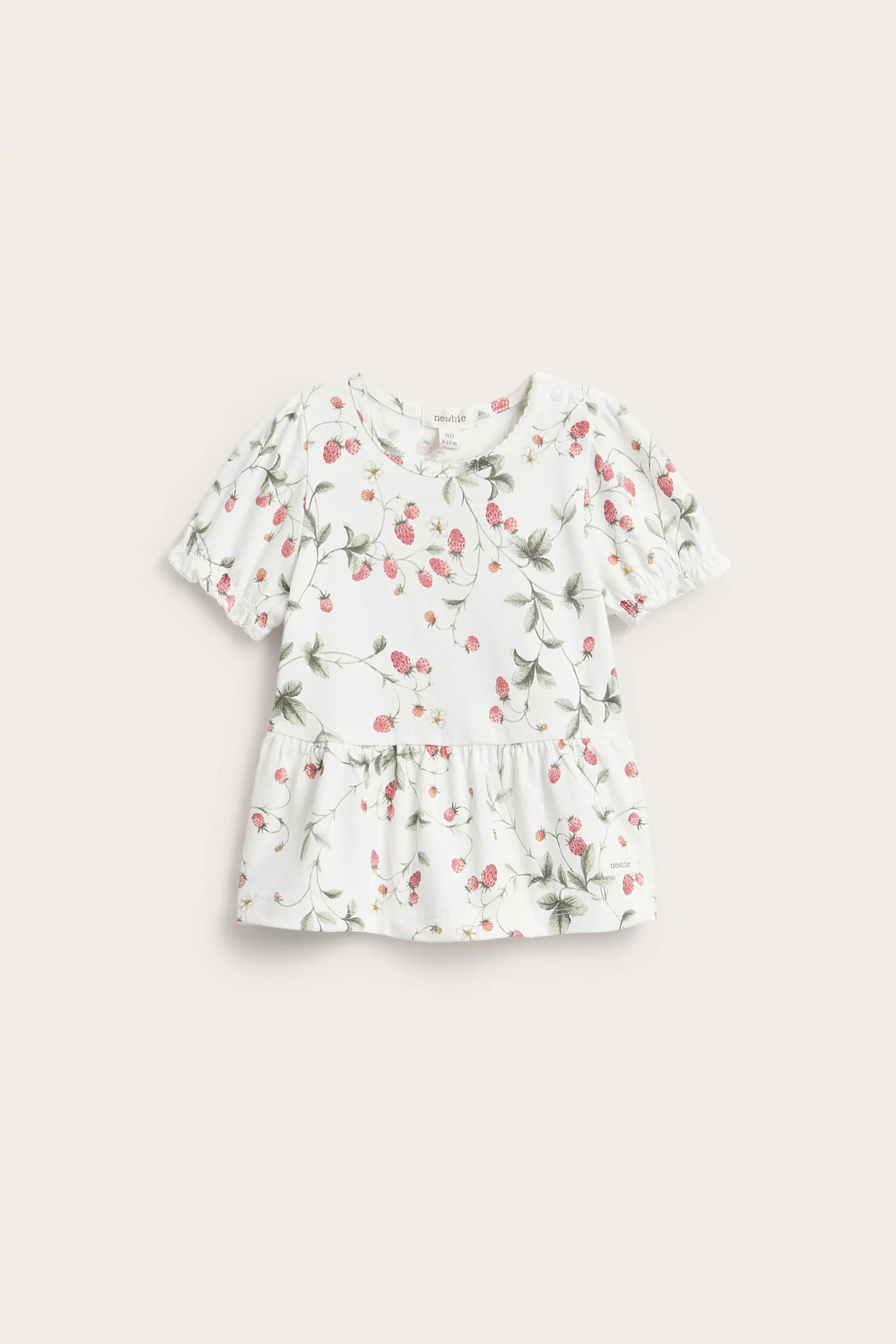 Baby wild strawberry peplum top - Image 2