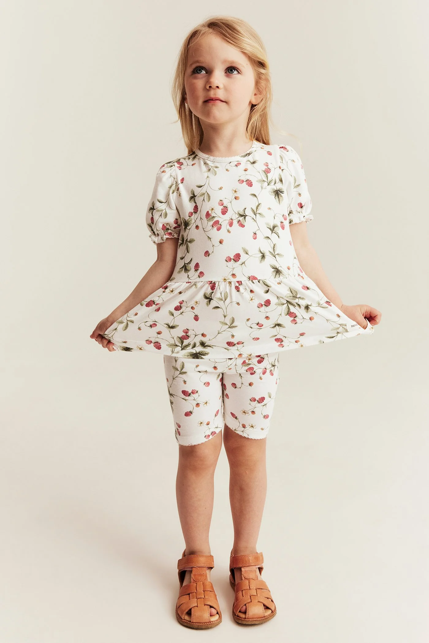 Baby wild strawberry peplum top - Image 3
