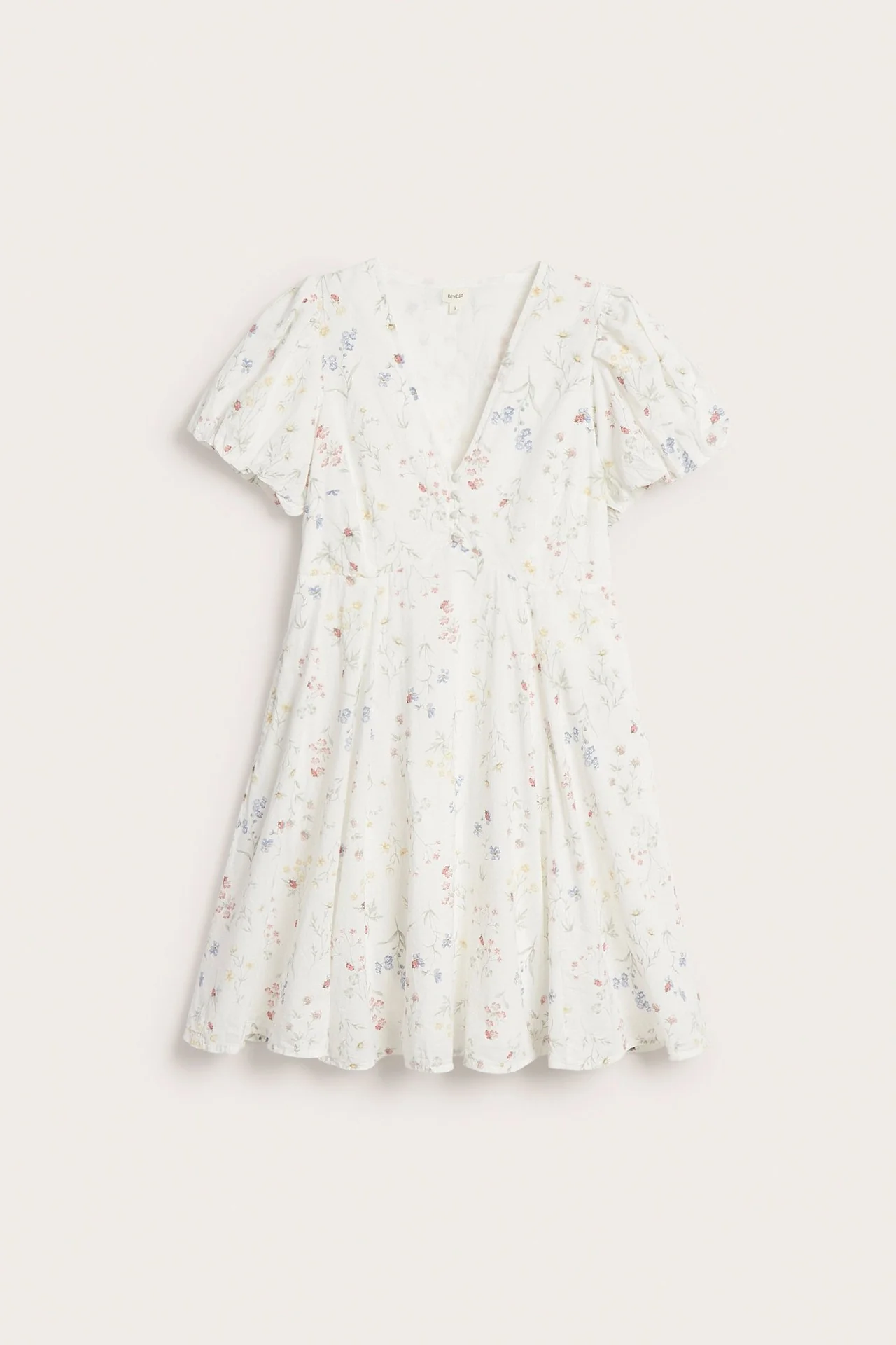 Women's white floral dress - Image 2