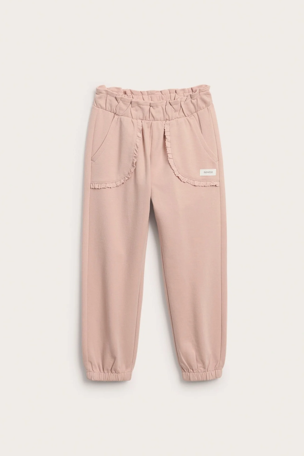 Kids jogging bottoms with lace details - Image 2