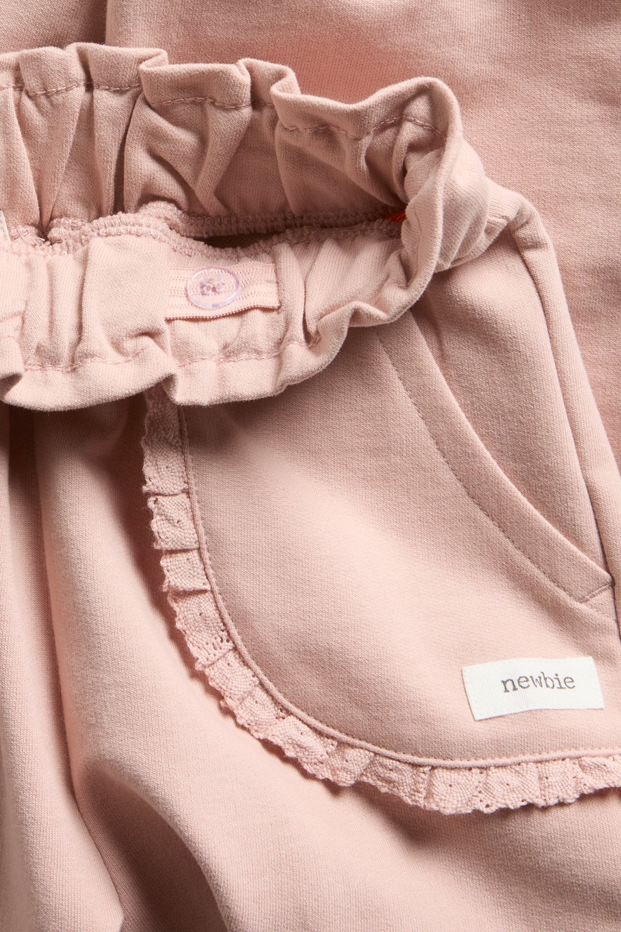 Kids jogging bottoms with lace details - Image 3