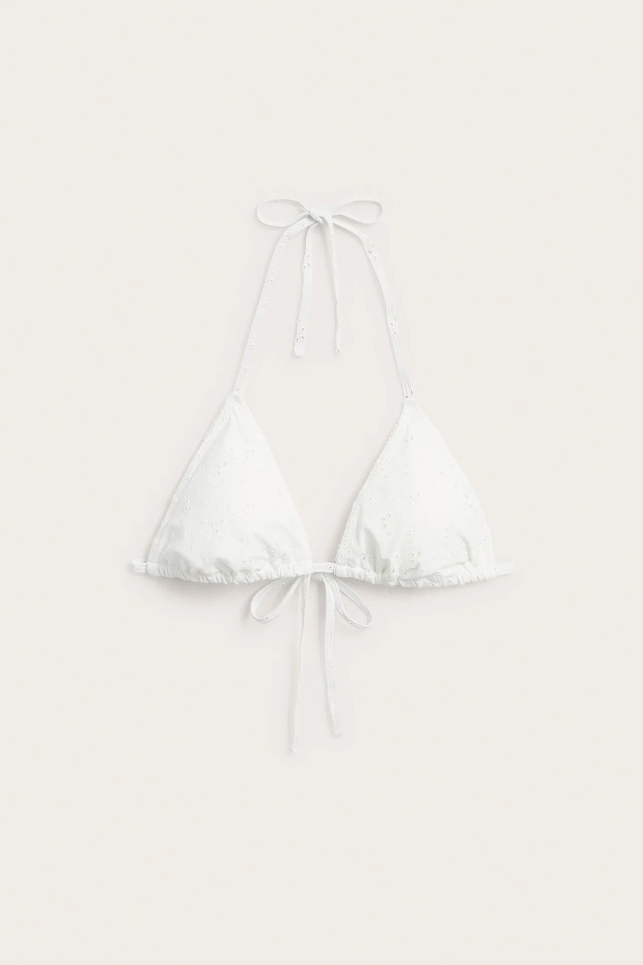 Women's white bikini top