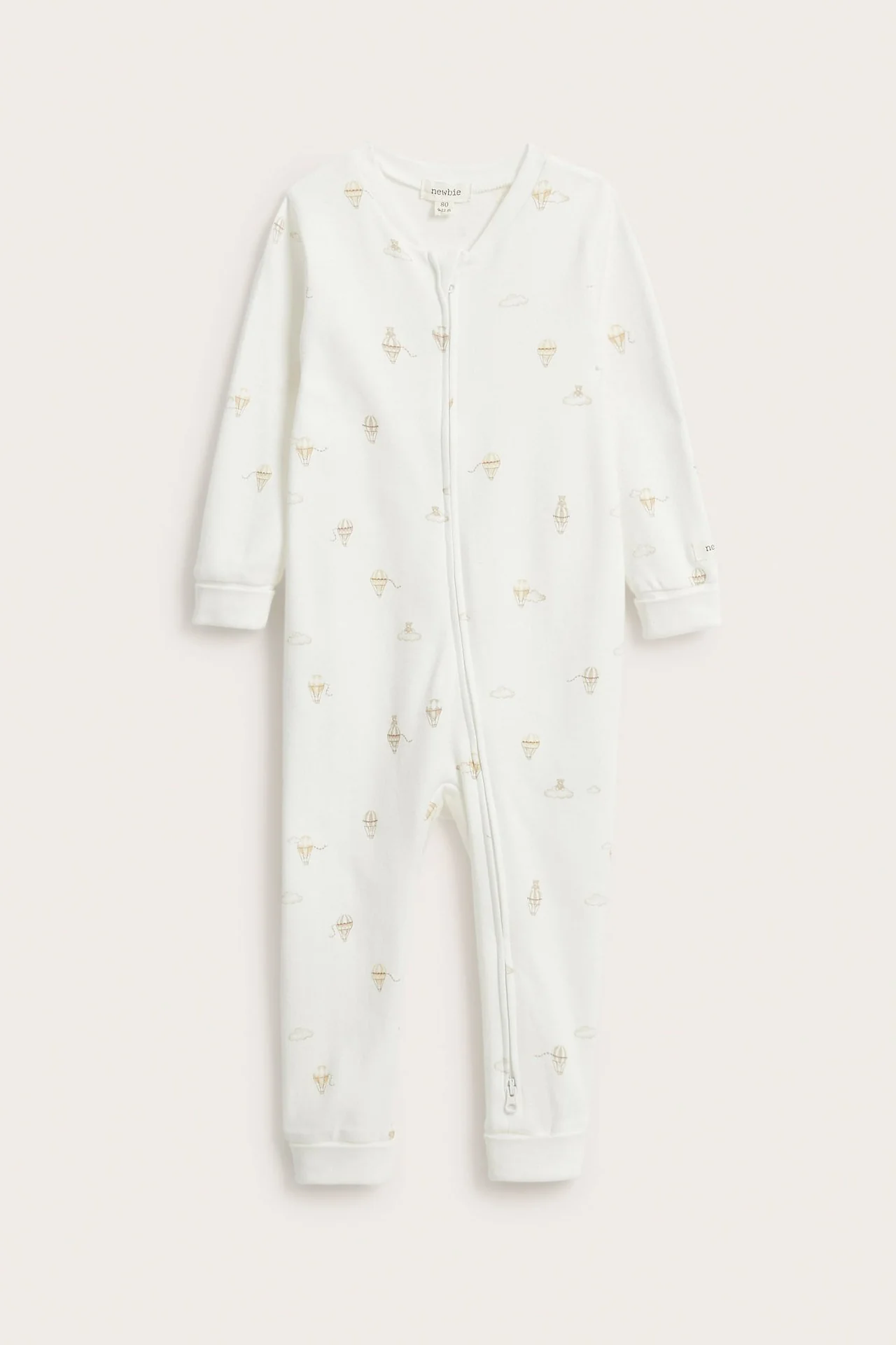 Baby white hot-air balloon pyjamas - Image 2