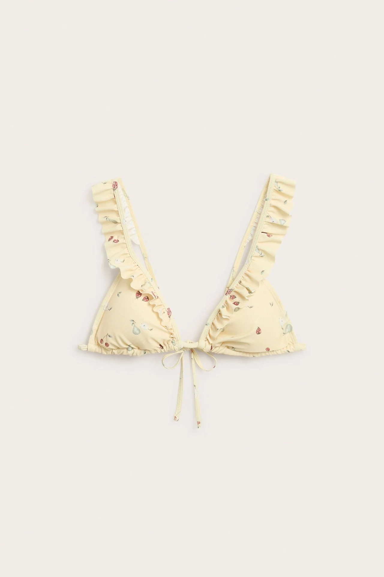 Women's yellow bikini top