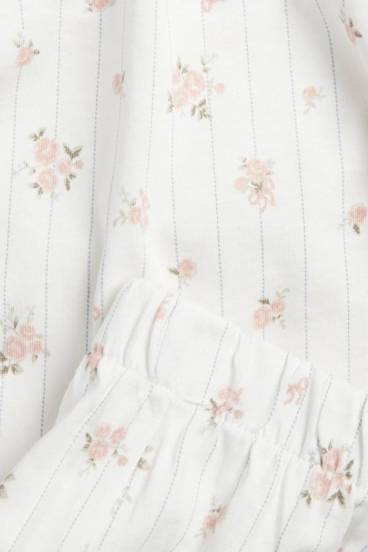 Women's white floral pyjamas - Image 2