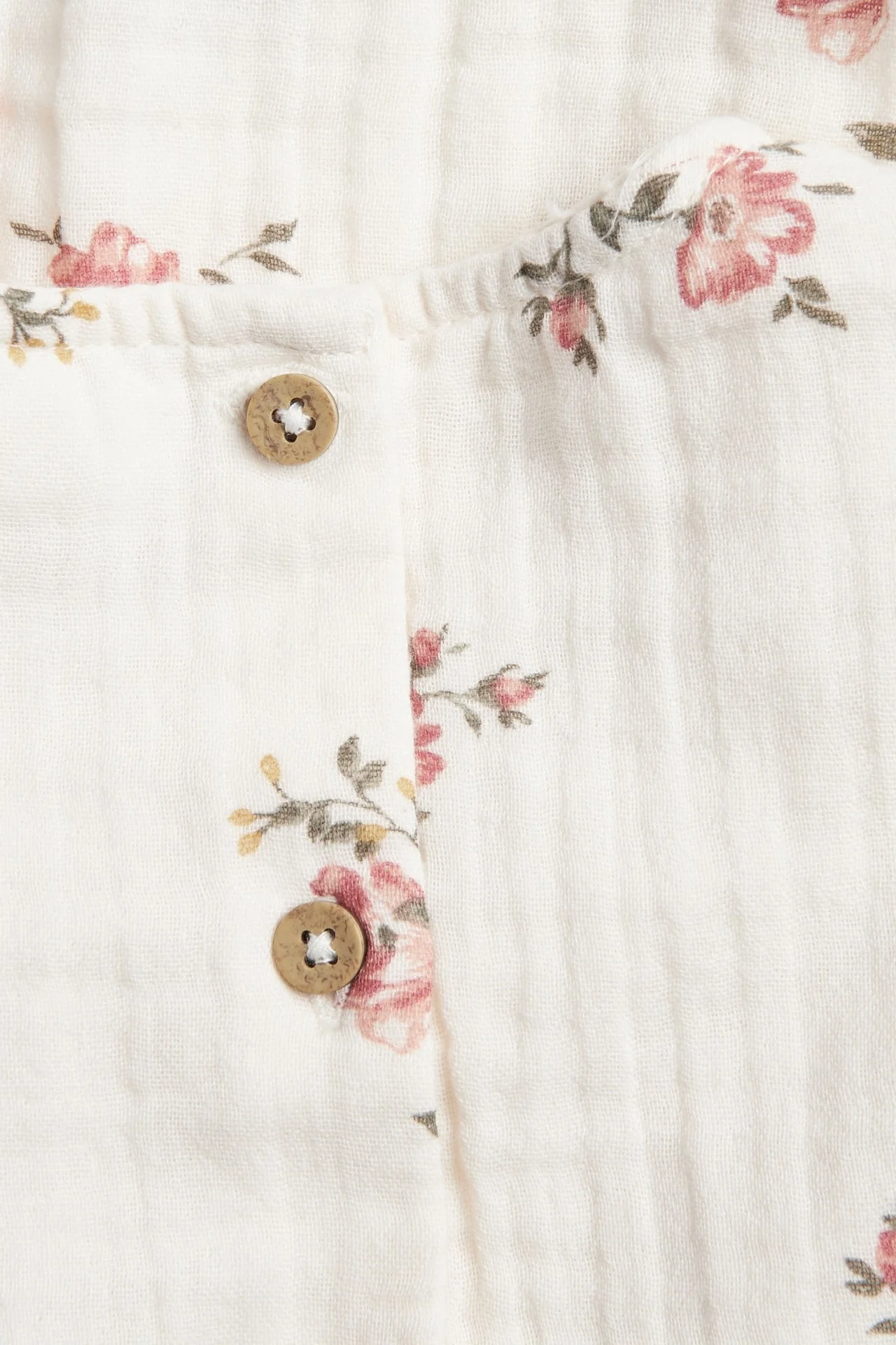 Kids floral muslin dress - Image 4