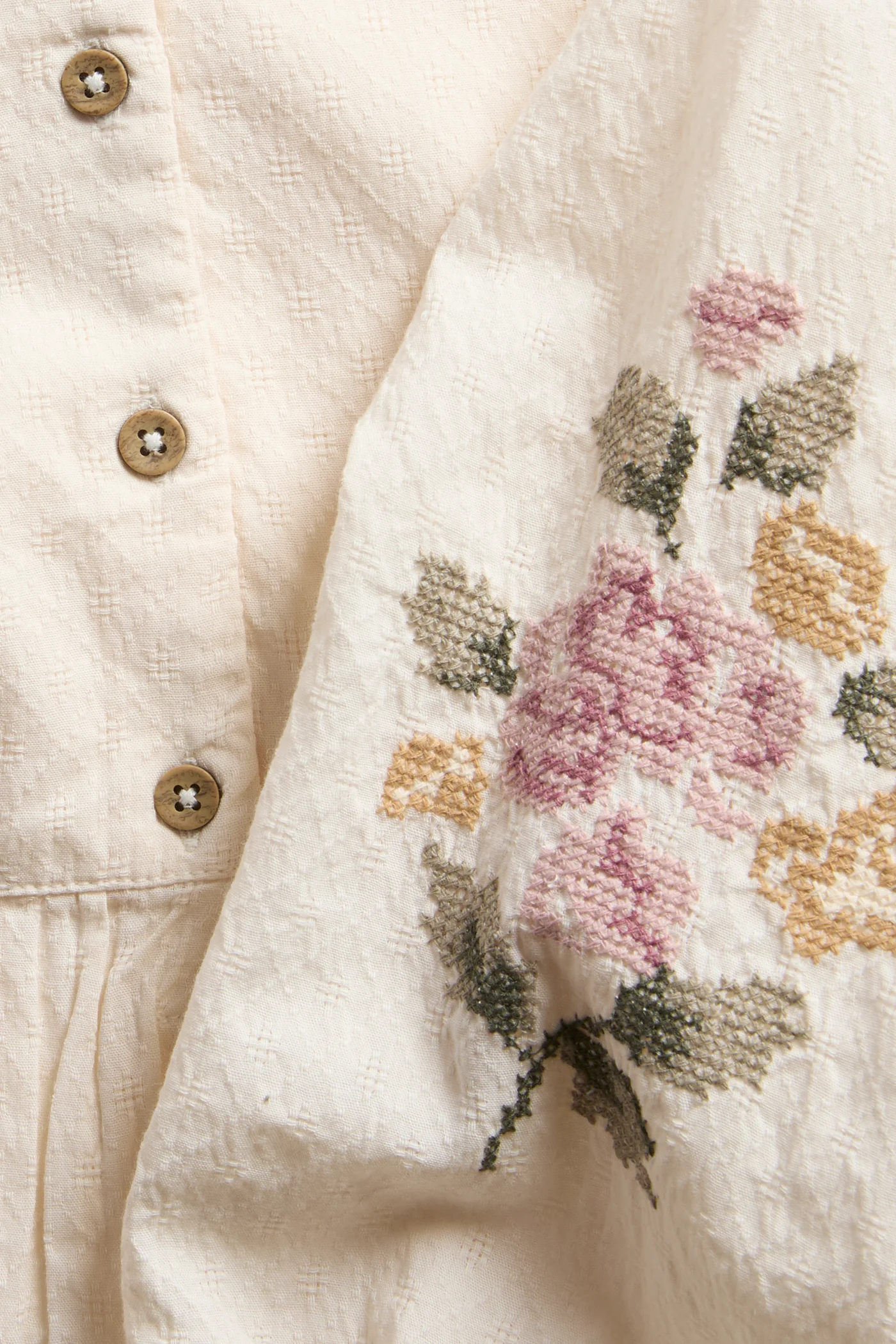 Kids blouse with floral embroidery - Image 4