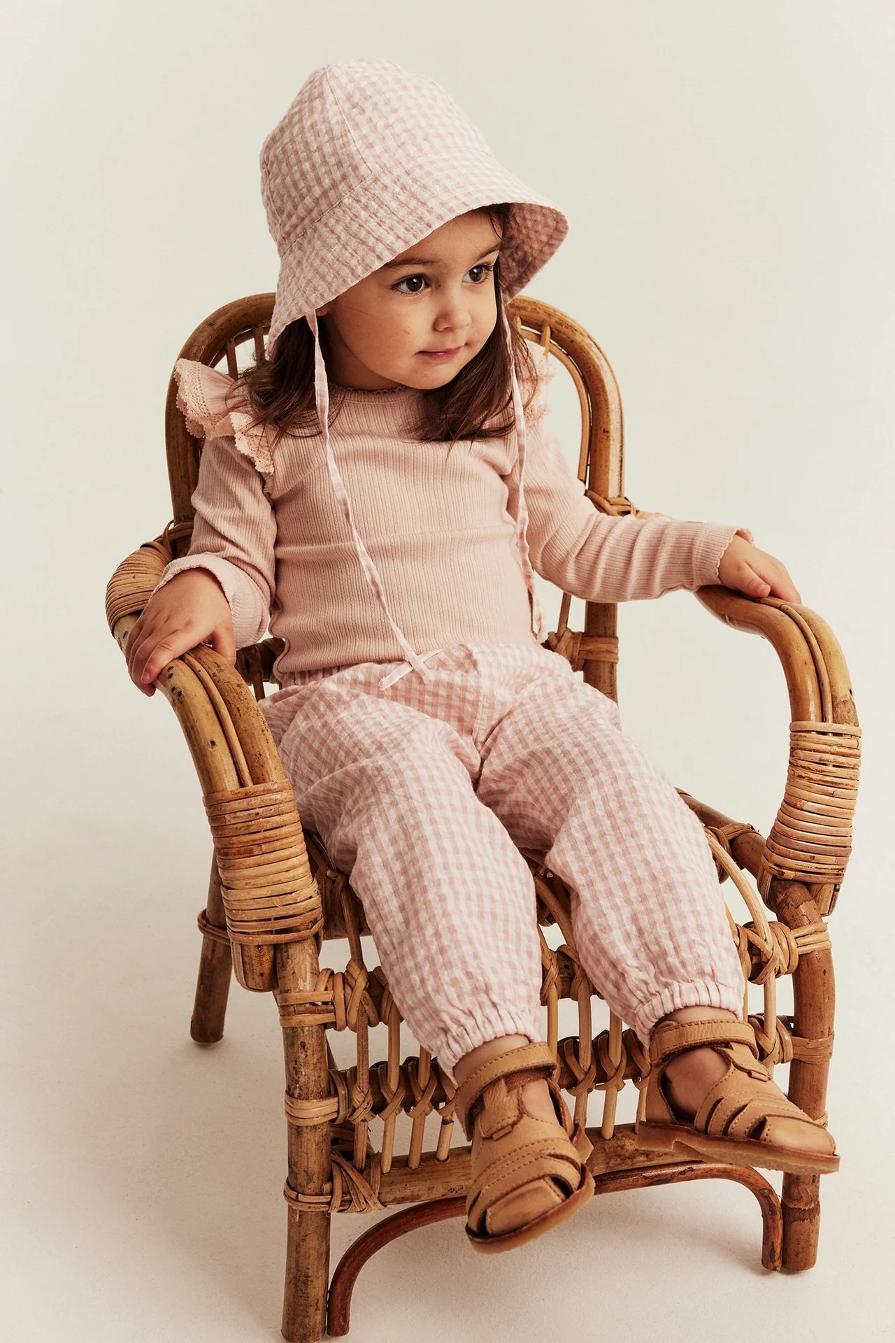 Baby checked woven trousers - Image 3