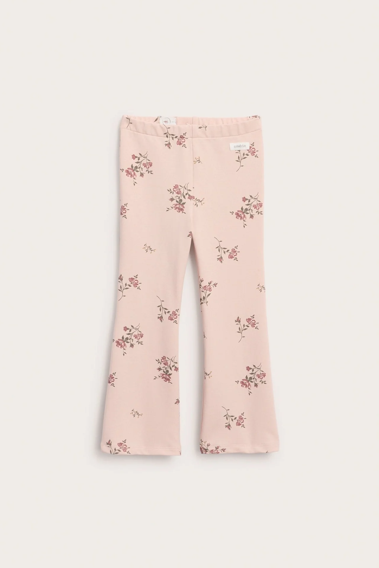 Kids pink floral jersey trousers - Image 2
