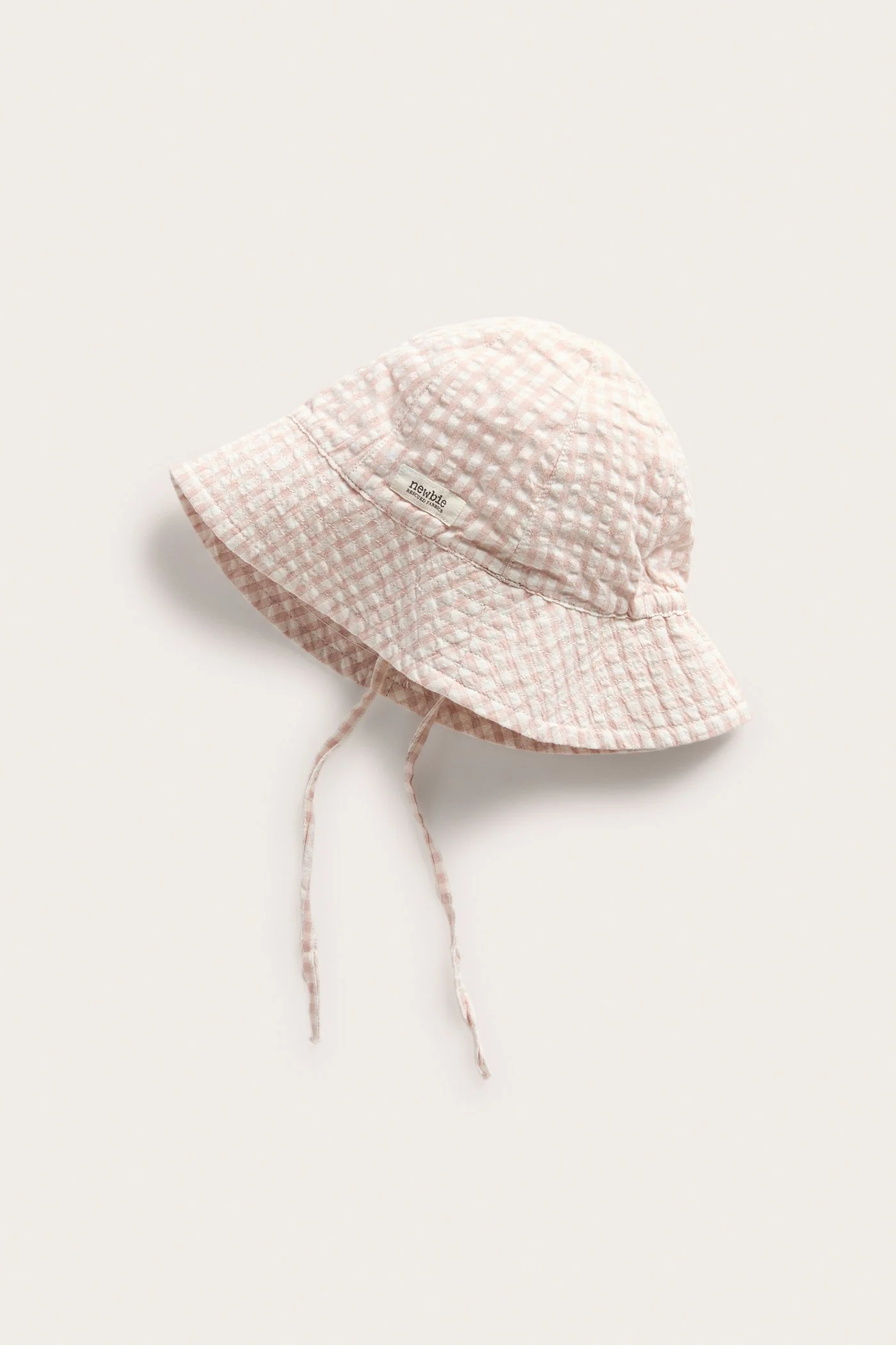 Baby & Kids pink checked sun hat - Image 2