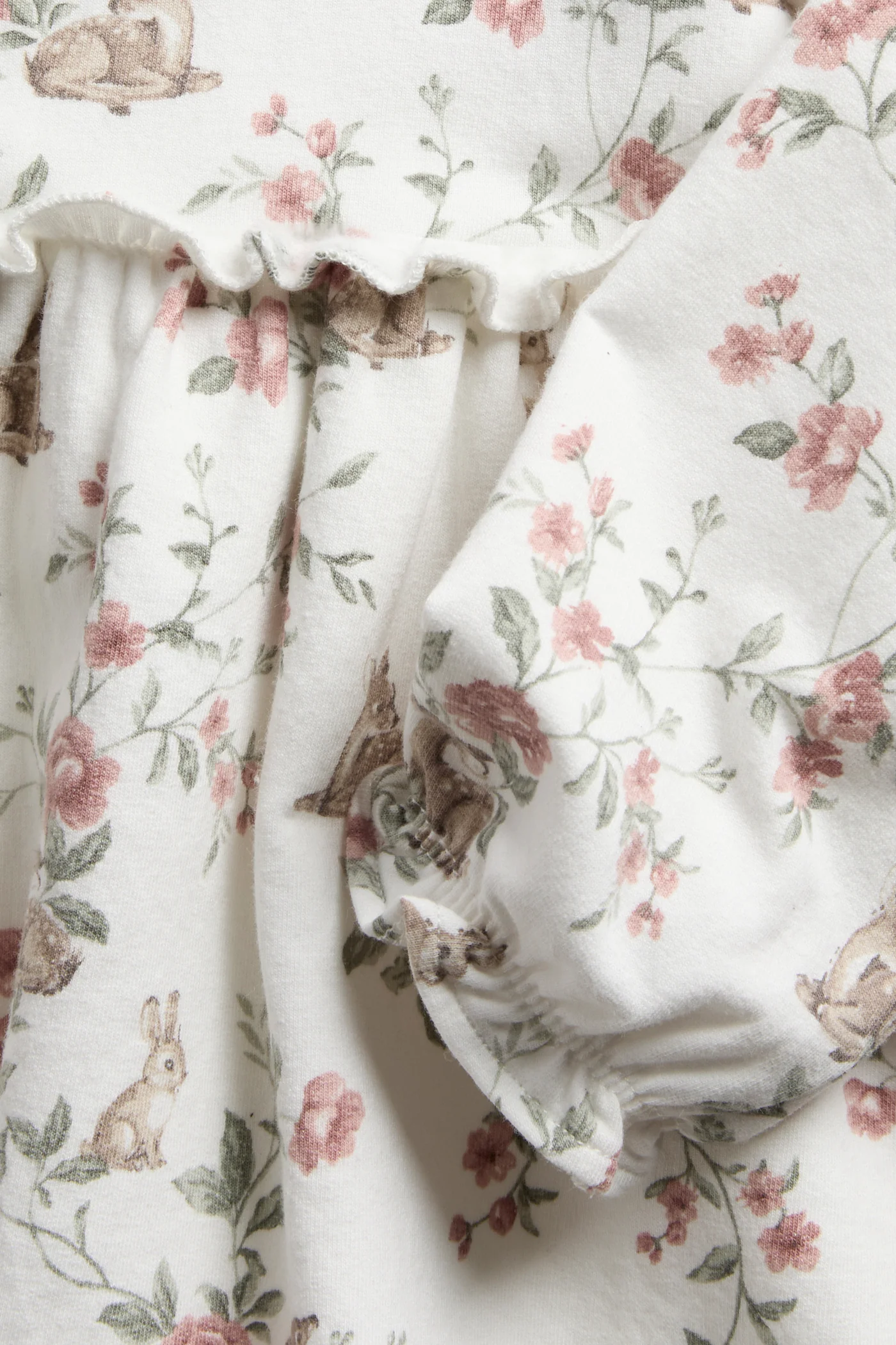 Baby floral jersey dress - Image 2