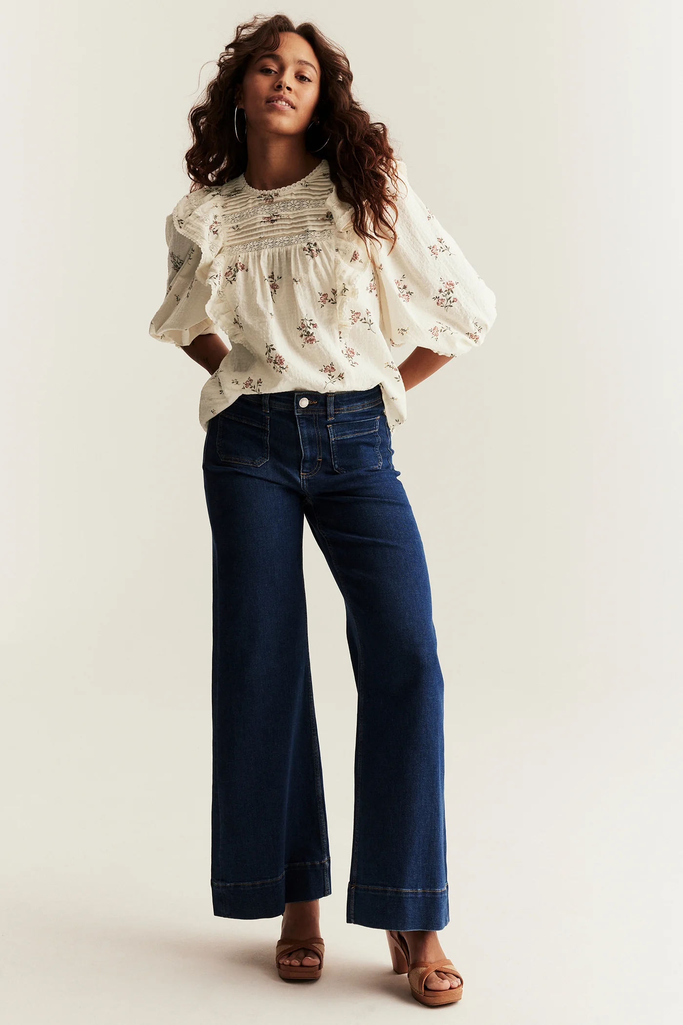 Women’s floral lace blouse - Image 3