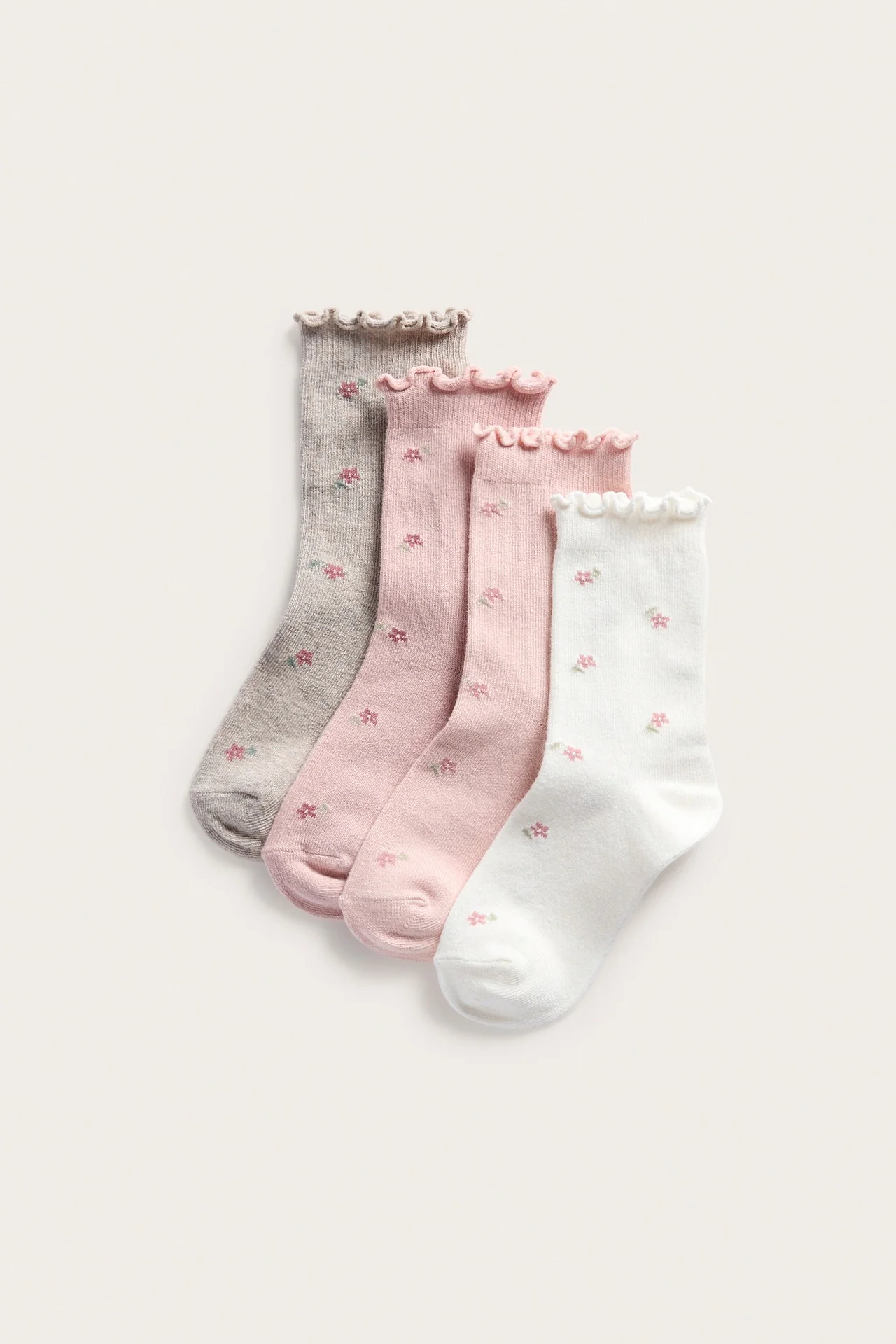 Kids floral socks (4-pack)
